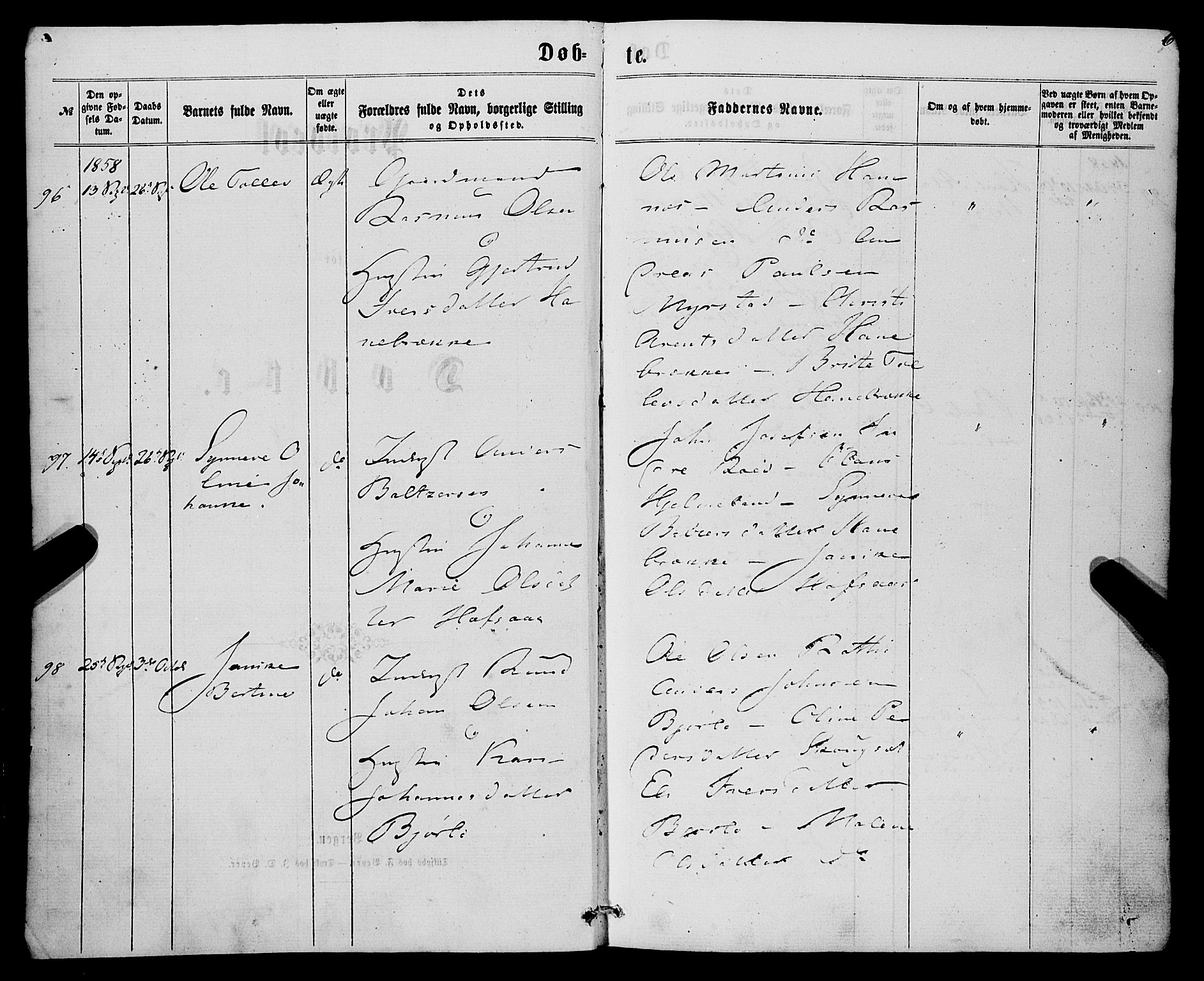 Eid sokneprestembete, SAB/A-82301/H/Haa/Haaa/L0008: Parish register (official) no. A 8, 1858-1860, p. 6
