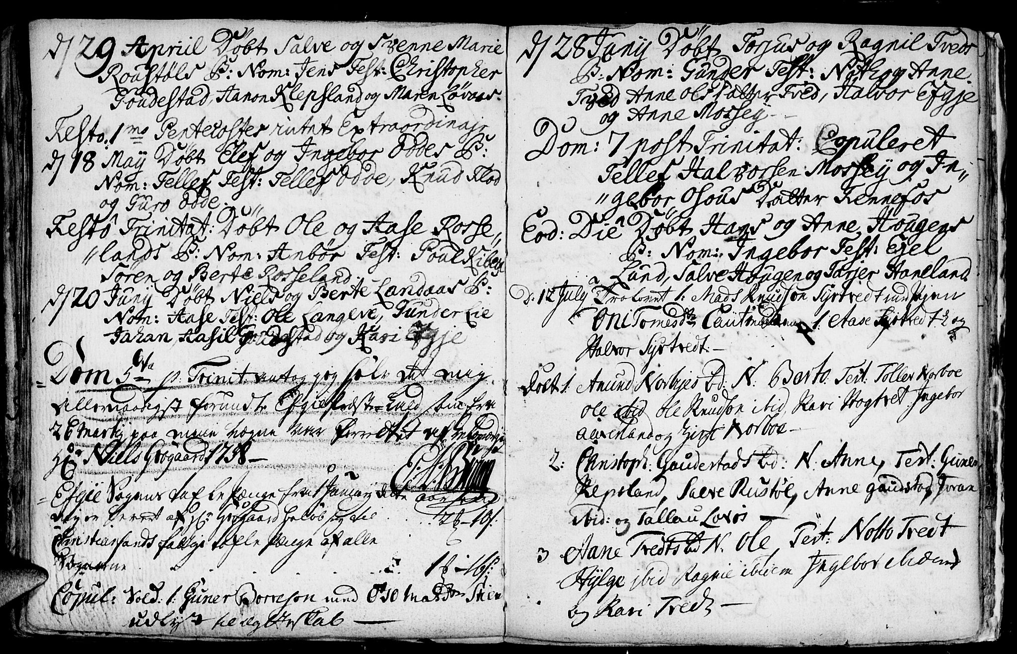 Evje sokneprestkontor, AV/SAK-1111-0008/F/Fa/Faa/L0001: Parish register (official) no. A 1, 1705-1760, p. 156