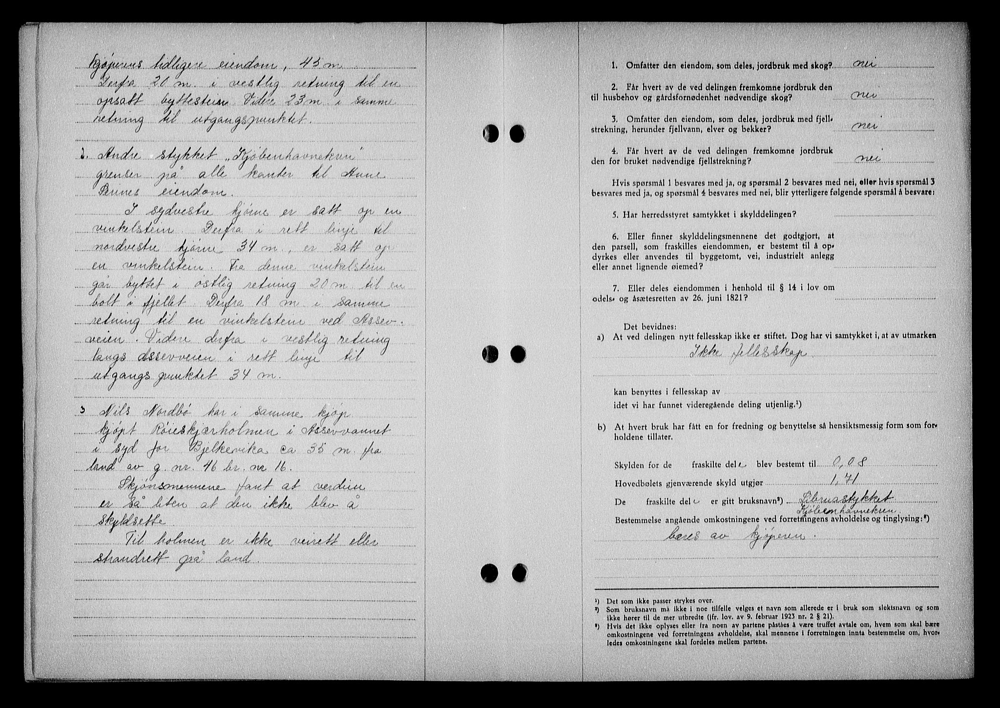 Nedenes sorenskriveri, AV/SAK-1221-0006/G/Gb/Gba/L0050: Mortgage book no. A-IV, 1942-1943, Diary no: : 1279/1942