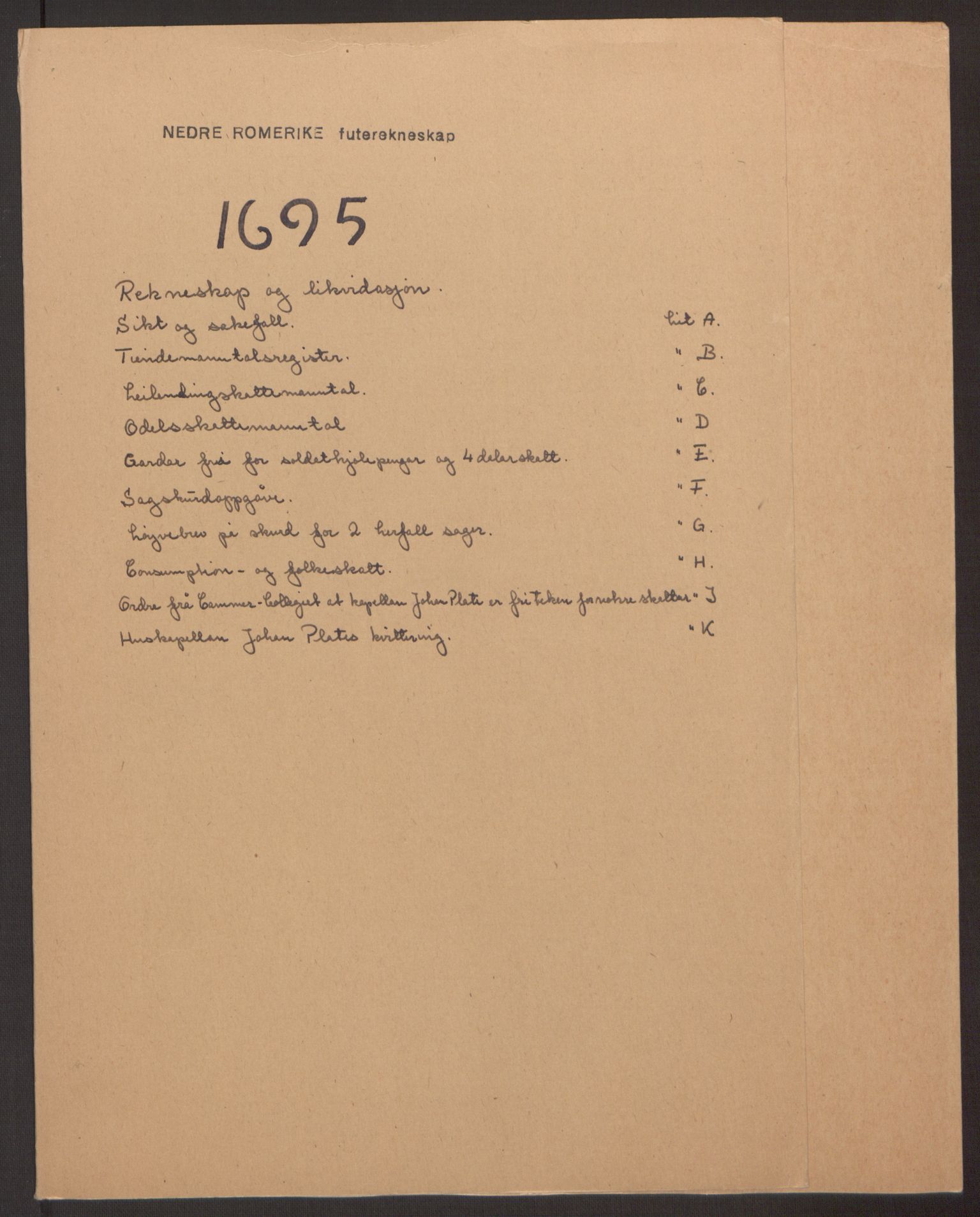 Rentekammeret inntil 1814, Reviderte regnskaper, Fogderegnskap, RA/EA-4092/R11/L0579: Fogderegnskap Nedre Romerike, 1694-1695, p. 229