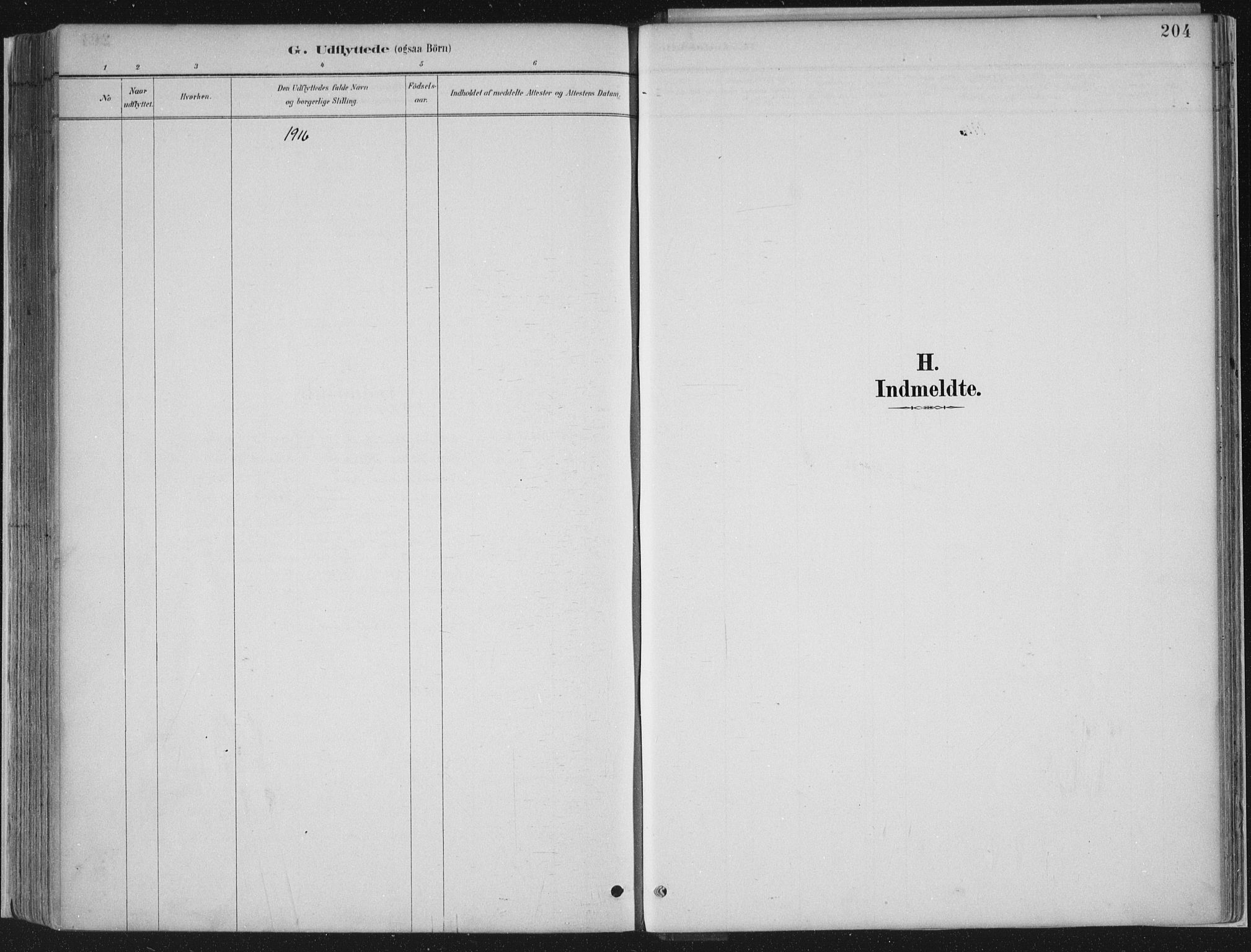 Jostedal sokneprestembete, SAB/A-80601/H/Haa/Haab/L0001: Parish register (official) no. B 1, 1887-1914, p. 204
