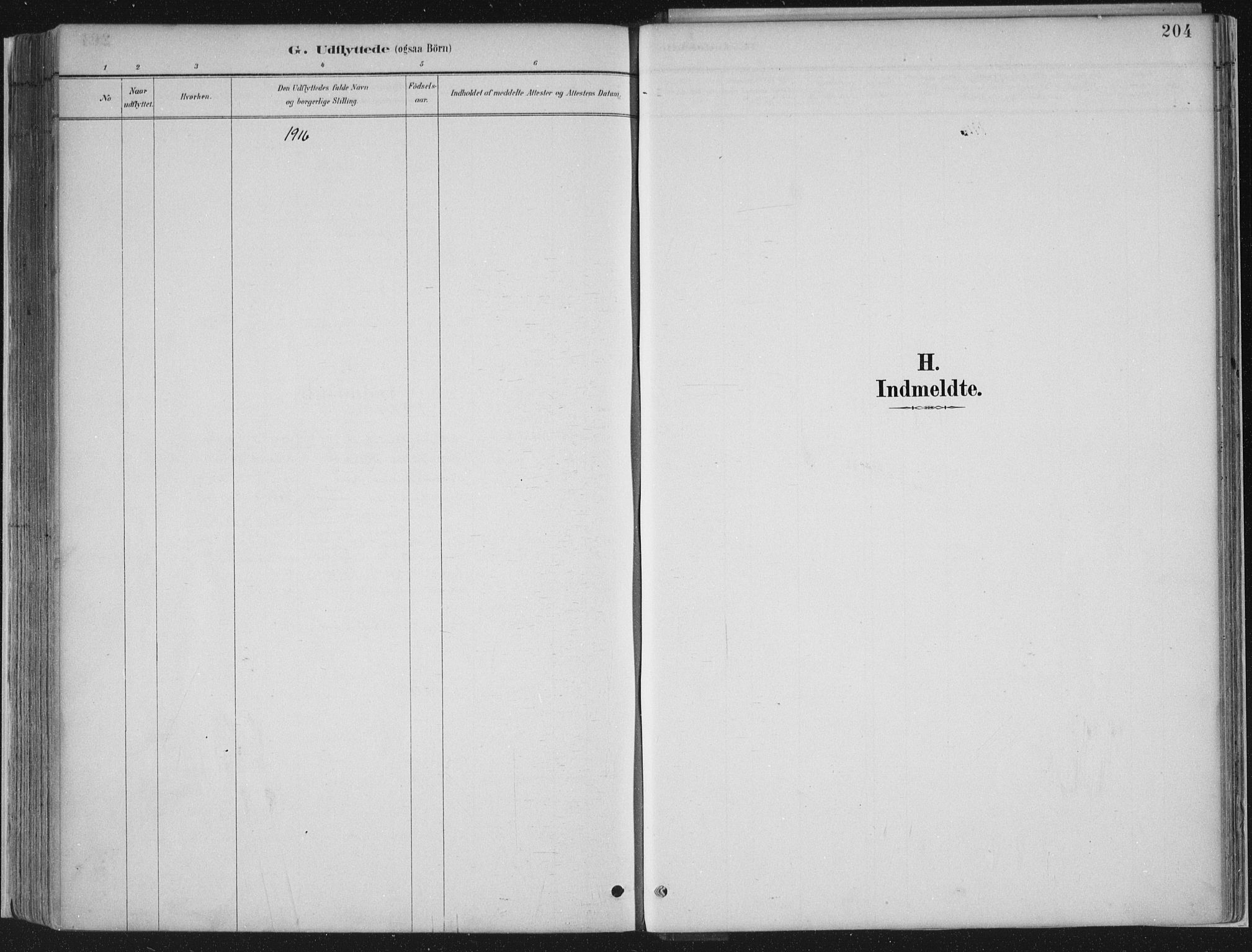 Jostedal sokneprestembete, AV/SAB-A-80601/H/Haa/Haab/L0001: Parish register (official) no. B 1, 1887-1914, p. 204