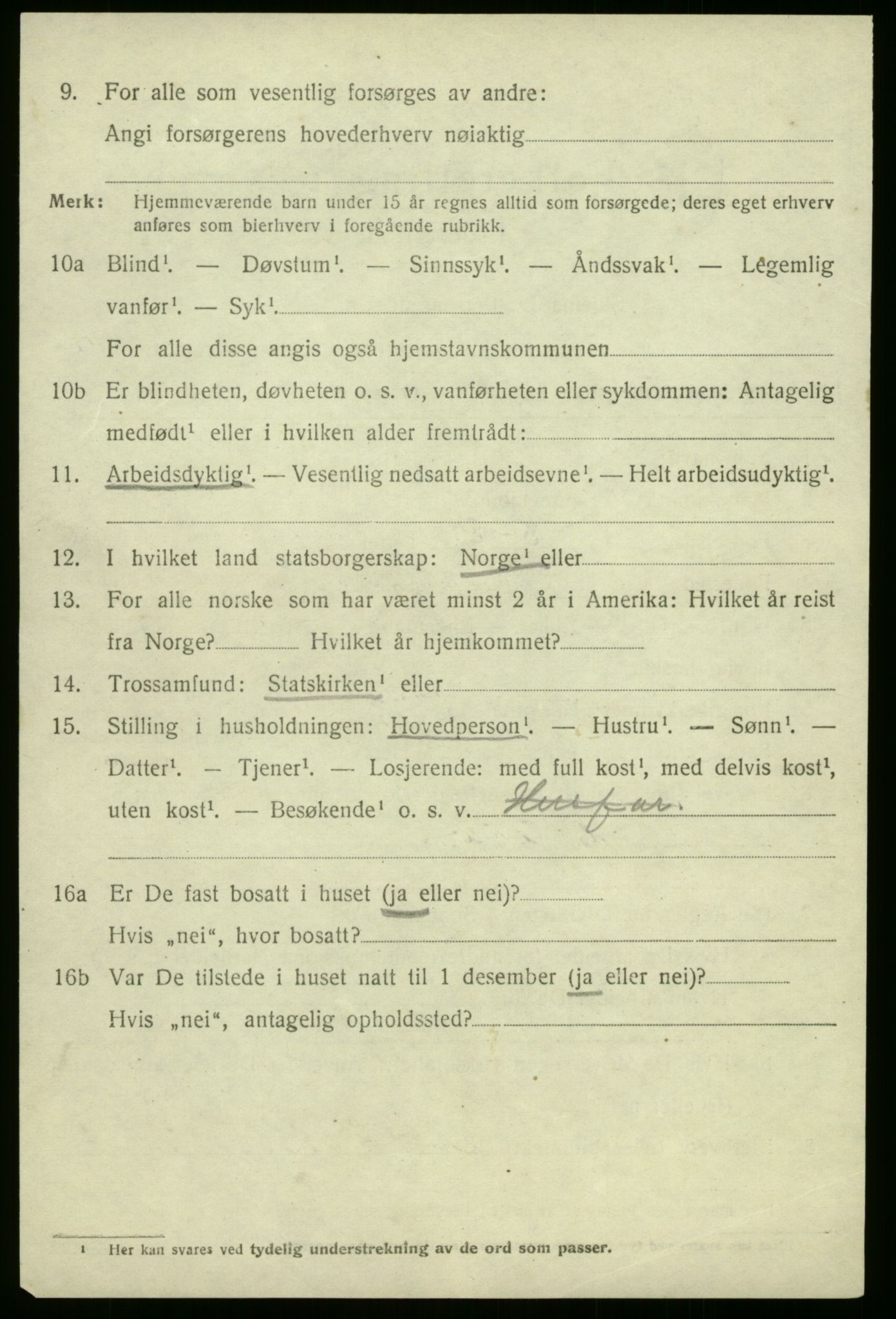 SAB, 1920 census for Gaular, 1920, p. 1551