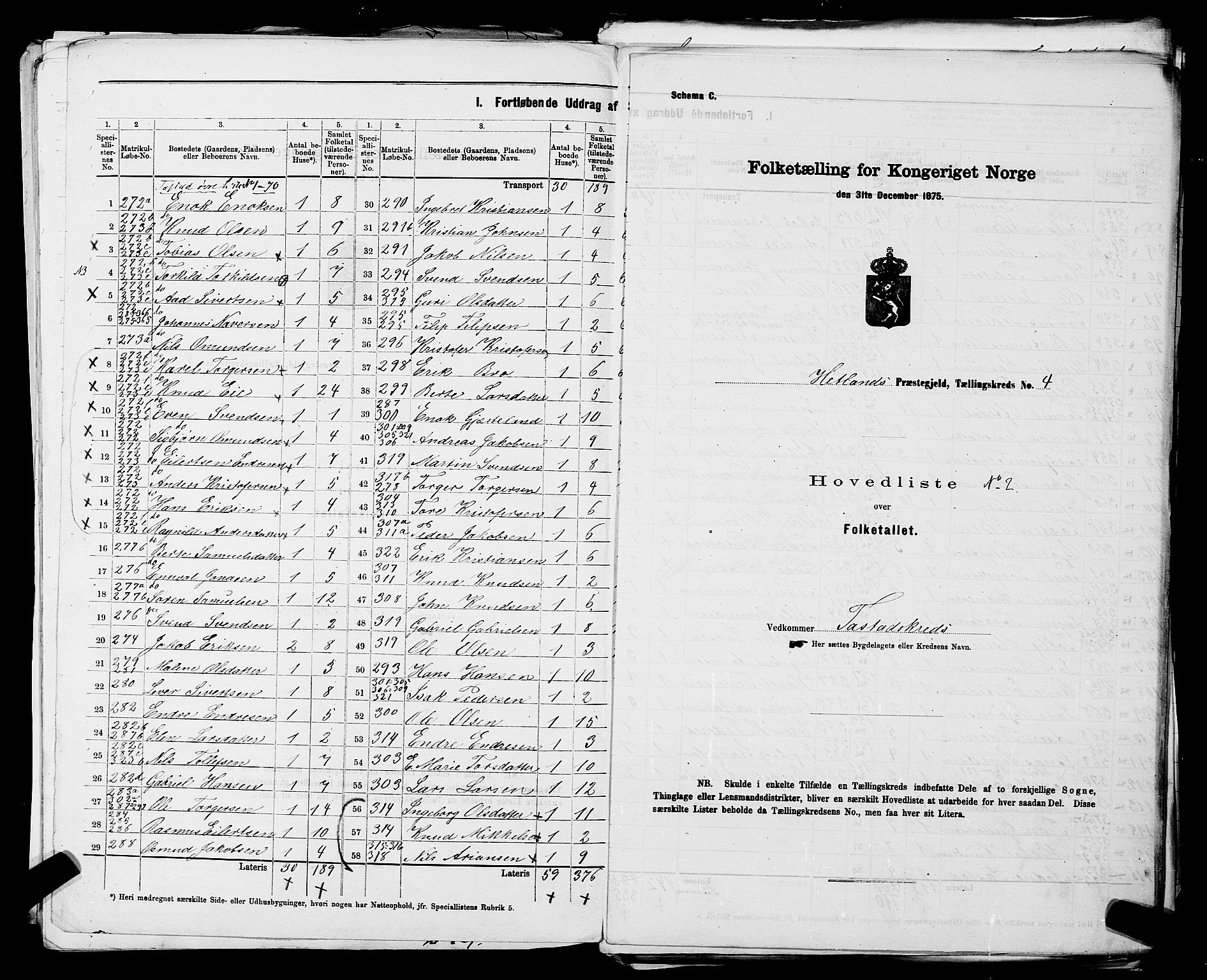 SAST, 1875 census for 1126P Hetland, 1875, p. 23