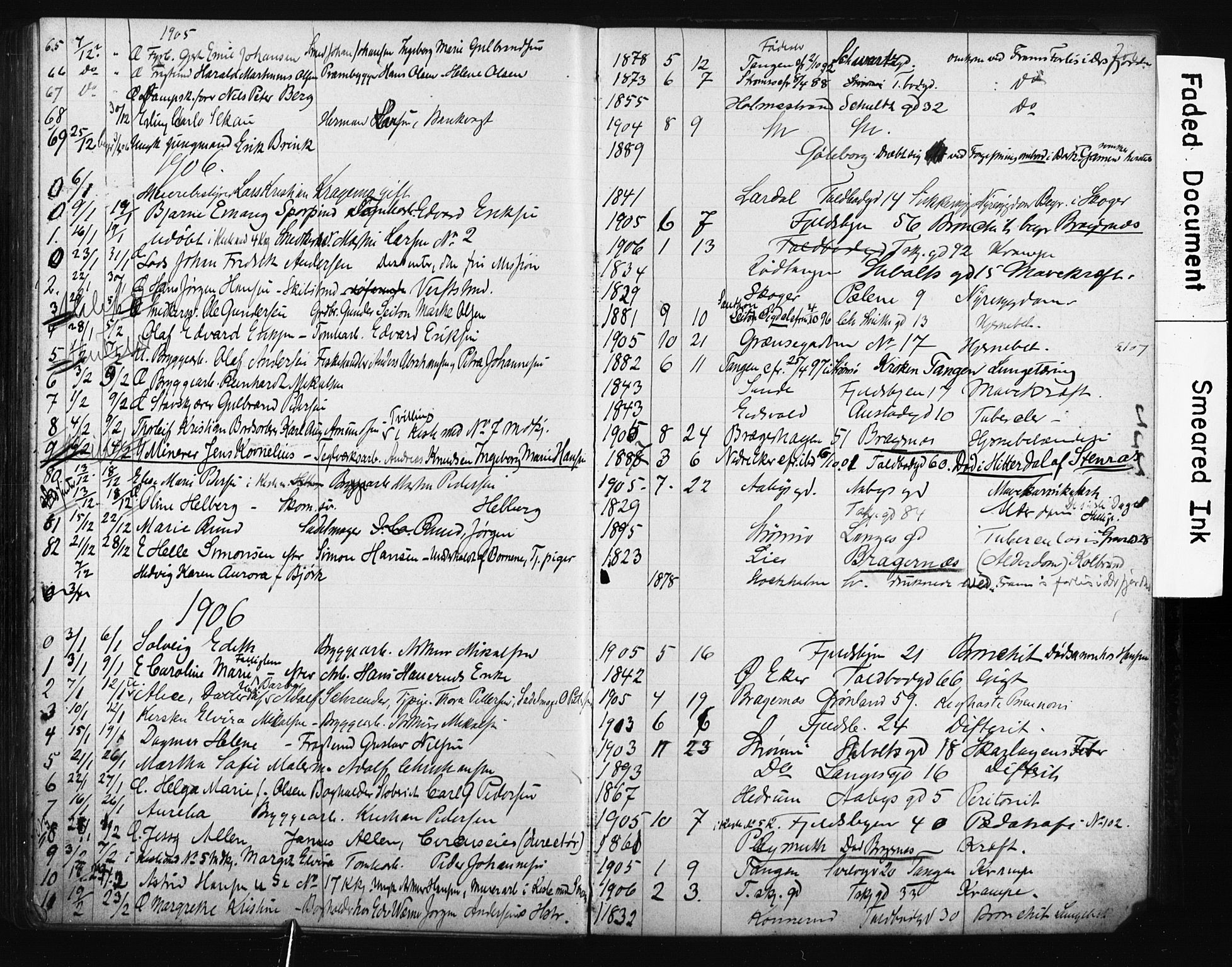 Strømsø kirkebøker, AV/SAKO-A-246/Y/Ya/L0006: Parish register draft no. I 6, 1903-1915, p. 200