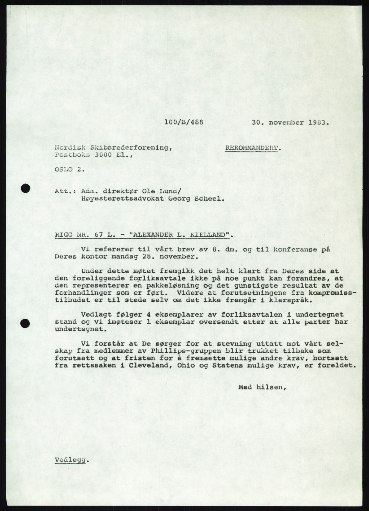 Pa 1503 - Stavanger Drilling AS, SAST/A-101906/A/Ab/Abc/L0009: Styrekorrespondanse Stavanger Drilling II A/S, 1981-1983, p. 437