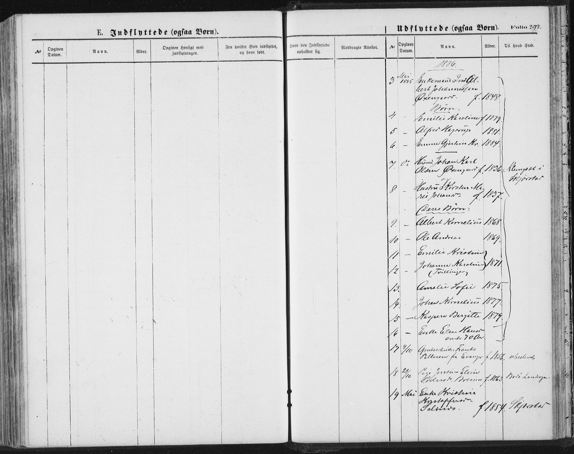 Ministerialprotokoller, klokkerbøker og fødselsregistre - Nordland, SAT/A-1459/847/L0668: Parish register (official) no. 847A08, 1872-1886, p. 297