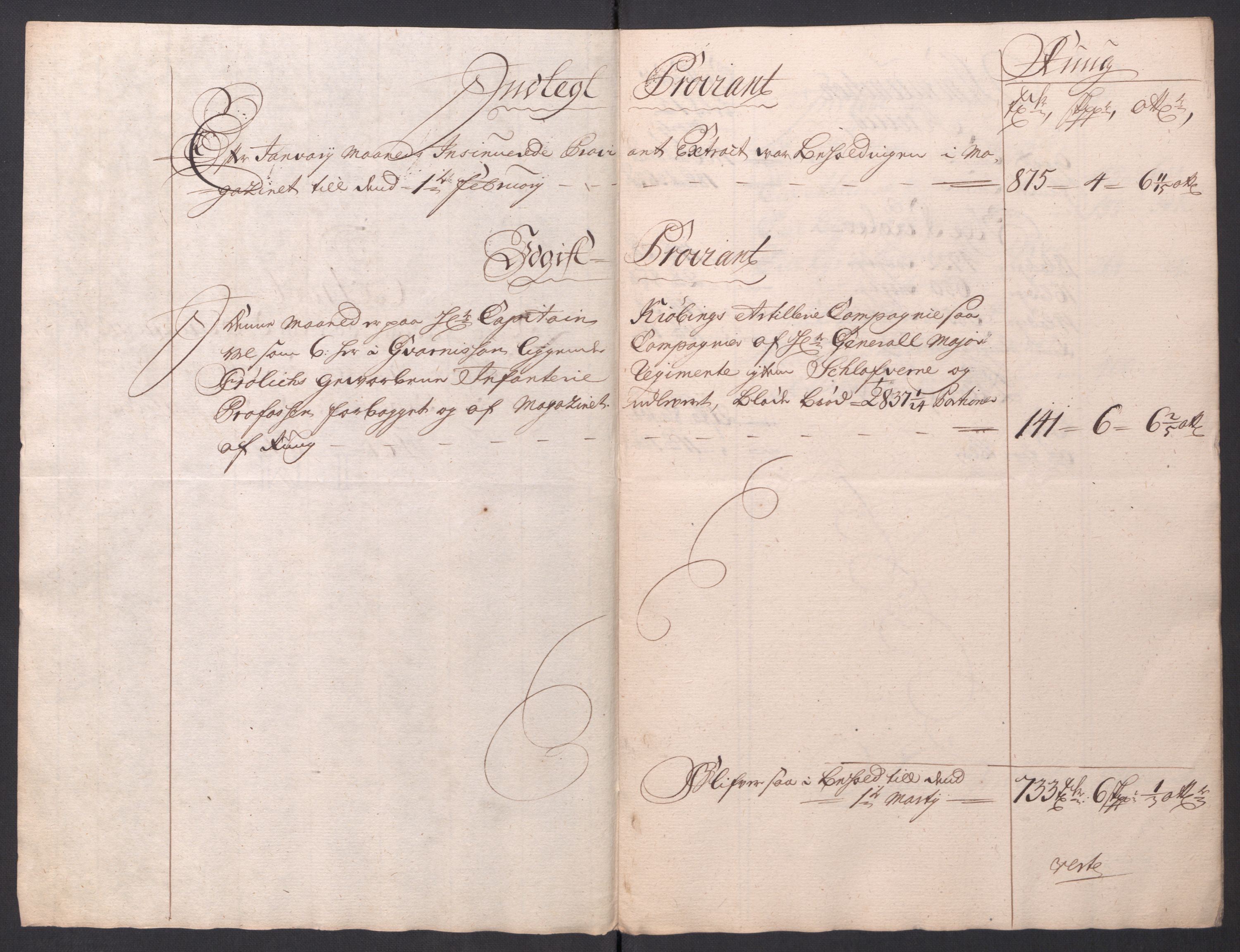 Kommanderende general (KG I) med Det norske krigsdirektorium, AV/RA-EA-5419/D/L0154: Fredriksten festning: Brev, inventarfortegnelser og regnskapsekstrakter, 1730-1739, p. 226