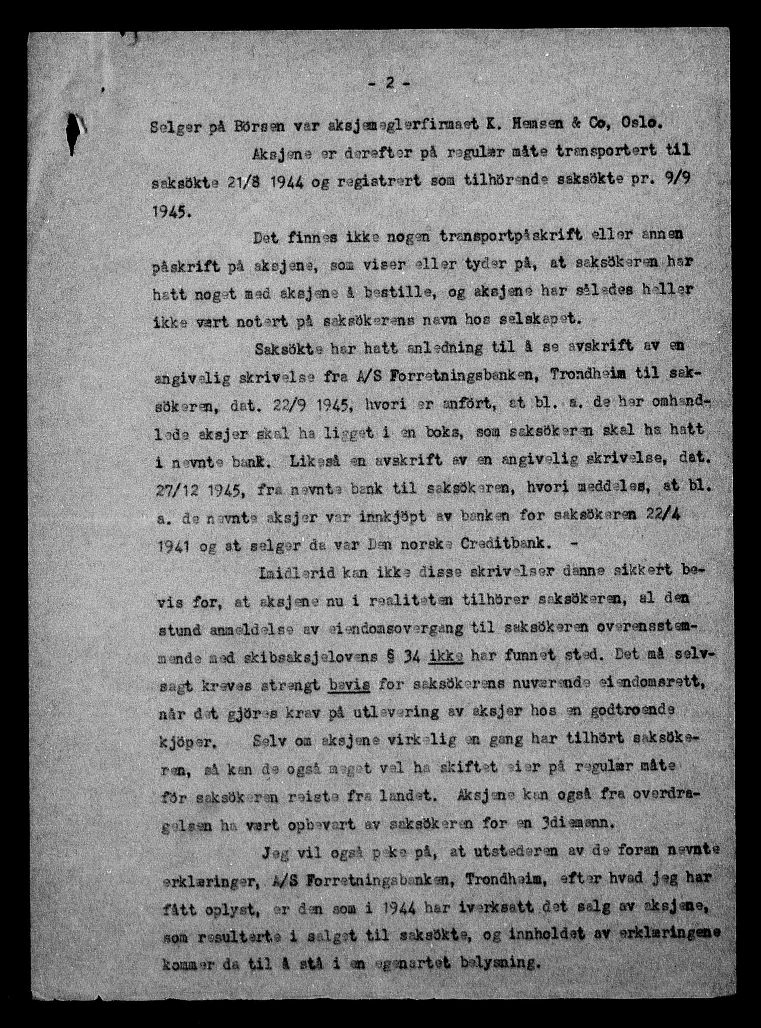 Justisdepartementet, Tilbakeføringskontoret for inndratte formuer, AV/RA-S-1564/H/Hc/Hca/L0909: --, 1945-1947, p. 91
