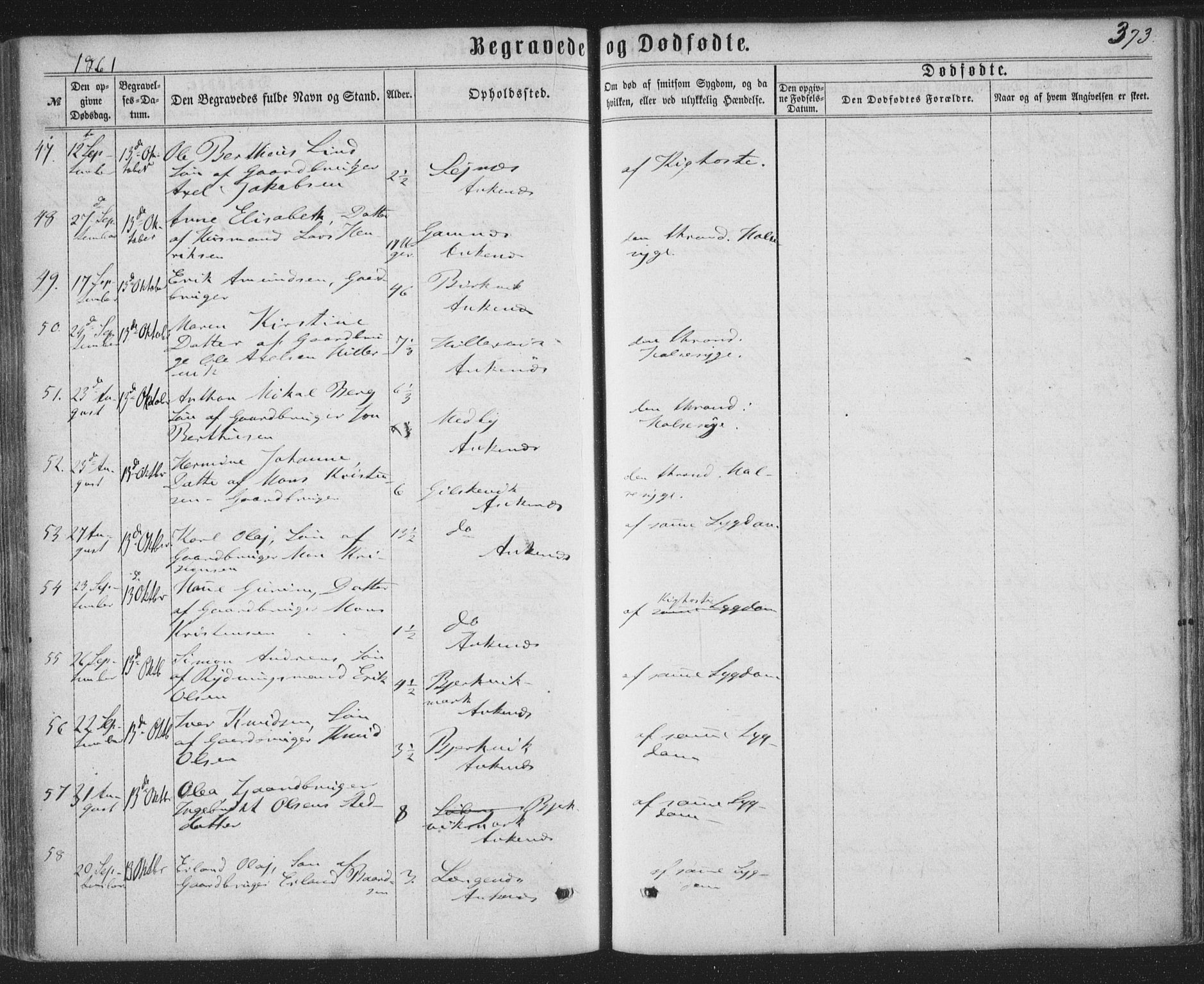 Ministerialprotokoller, klokkerbøker og fødselsregistre - Nordland, AV/SAT-A-1459/863/L0896: Parish register (official) no. 863A08, 1861-1871, p. 373