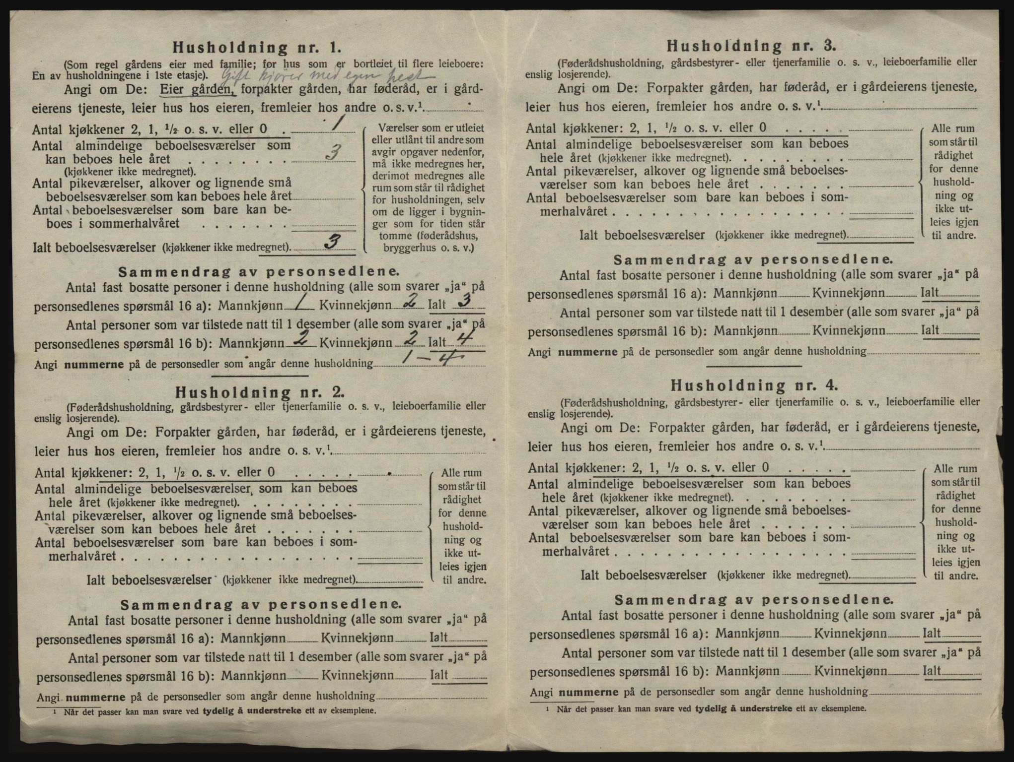 SAO, 1920 census for Moss land district, 1920, p. 38