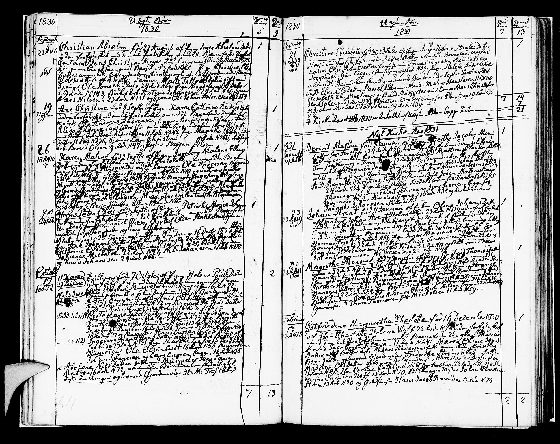 Korskirken sokneprestembete, SAB/A-76101/H/Hab: Parish register (copy) no. A 4, 1820-1832, p. 117