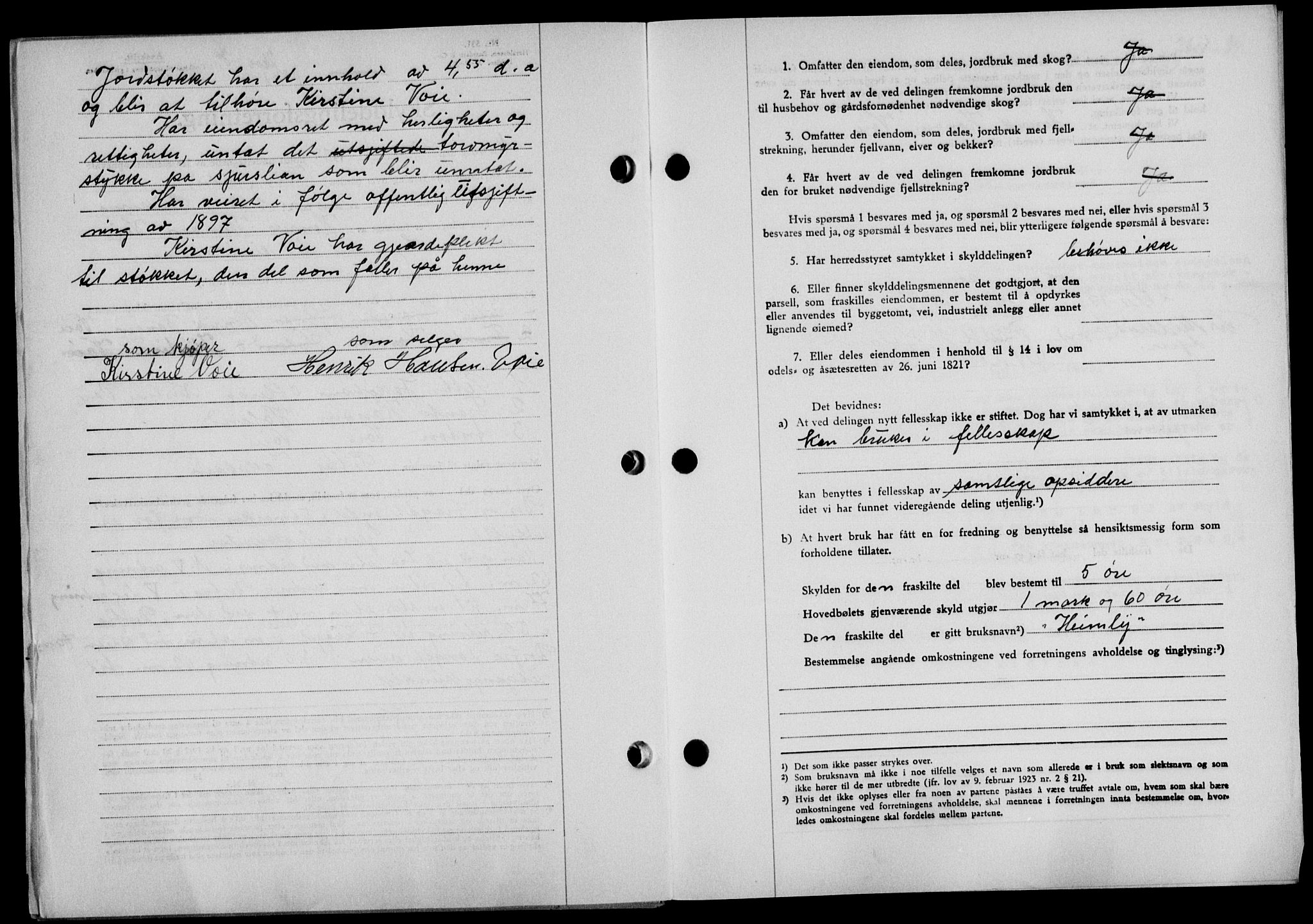 Lofoten sorenskriveri, AV/SAT-A-0017/1/2/2C/L0006a: Mortgage book no. 6a, 1939-1939, Diary no: : 2600/1939