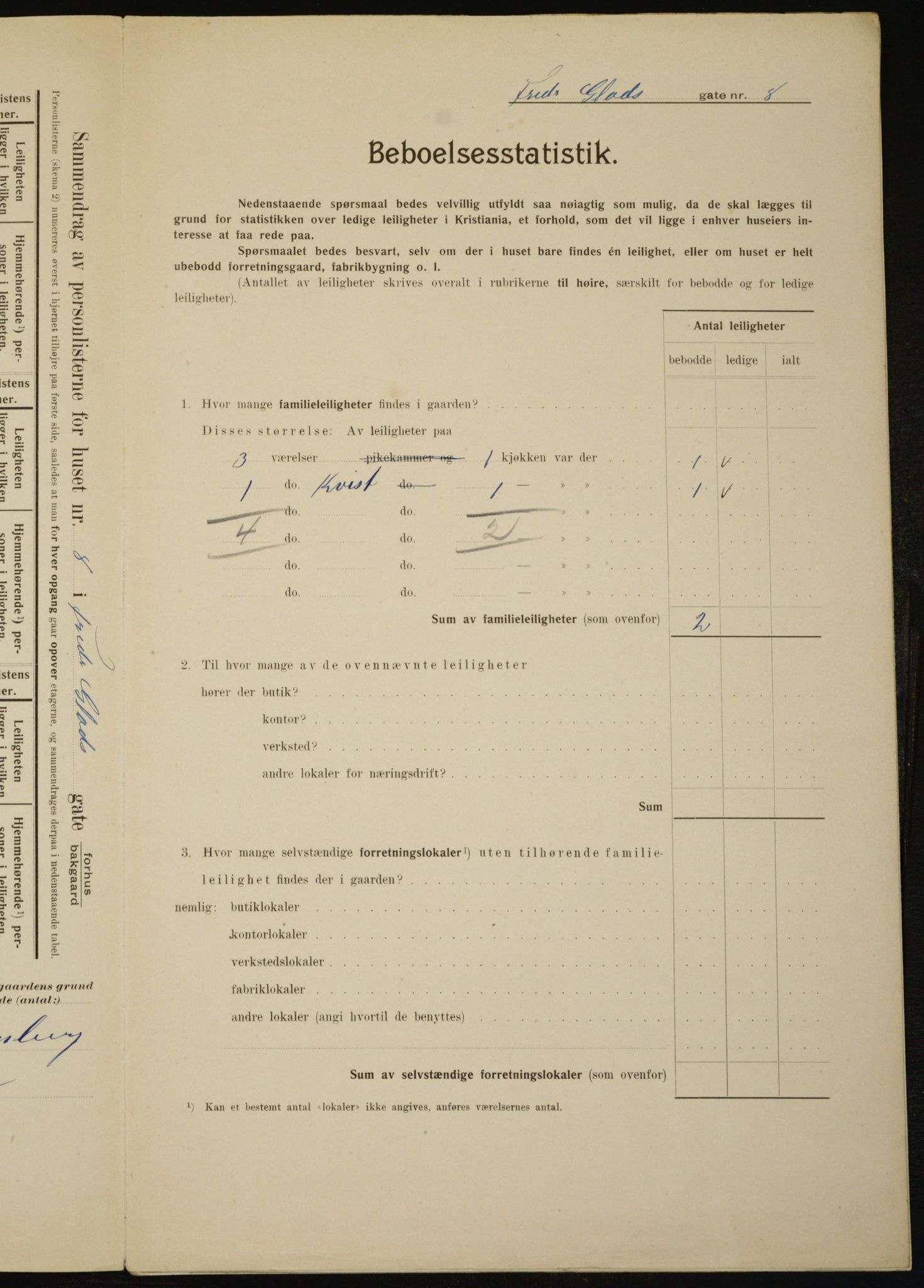 OBA, Municipal Census 1910 for Kristiania, 1910, p. 24971