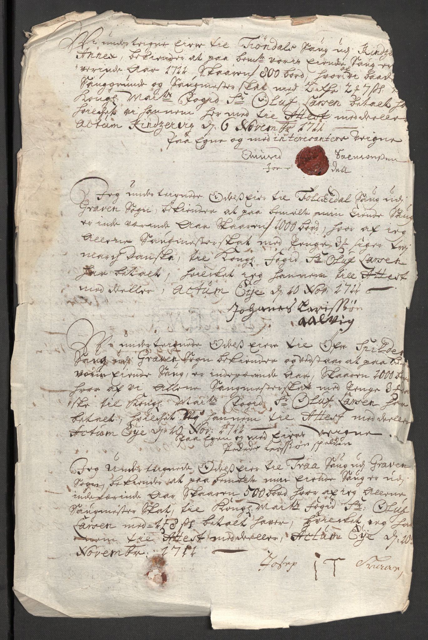 Rentekammeret inntil 1814, Reviderte regnskaper, Fogderegnskap, AV/RA-EA-4092/R48/L2987: Fogderegnskap Sunnhordland og Hardanger, 1711, p. 306