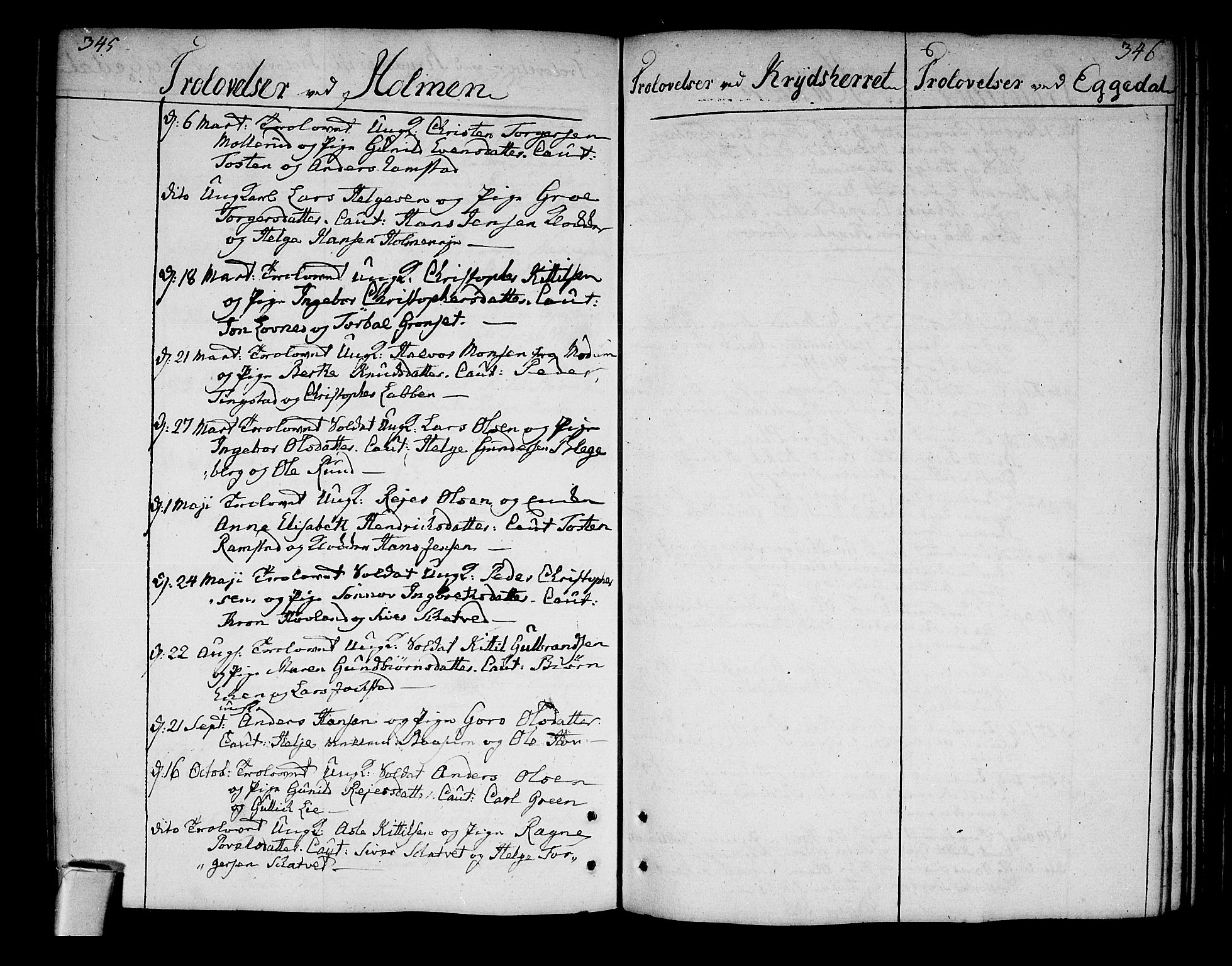 Sigdal kirkebøker, AV/SAKO-A-245/F/Fa/L0002: Parish register (official) no. I 2, 1778-1792, p. 345-346