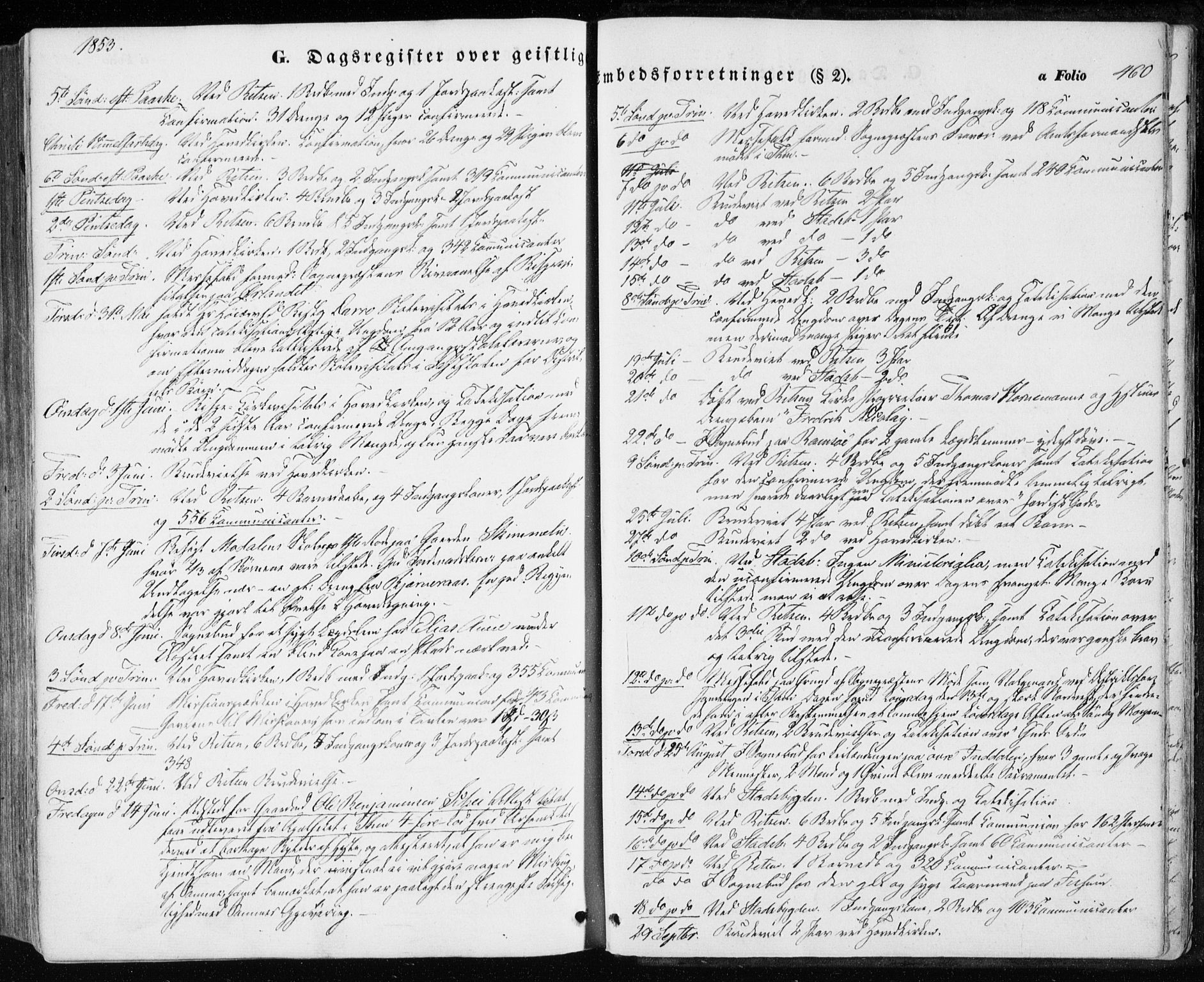 Ministerialprotokoller, klokkerbøker og fødselsregistre - Sør-Trøndelag, SAT/A-1456/646/L0611: Parish register (official) no. 646A09, 1848-1857, p. 460