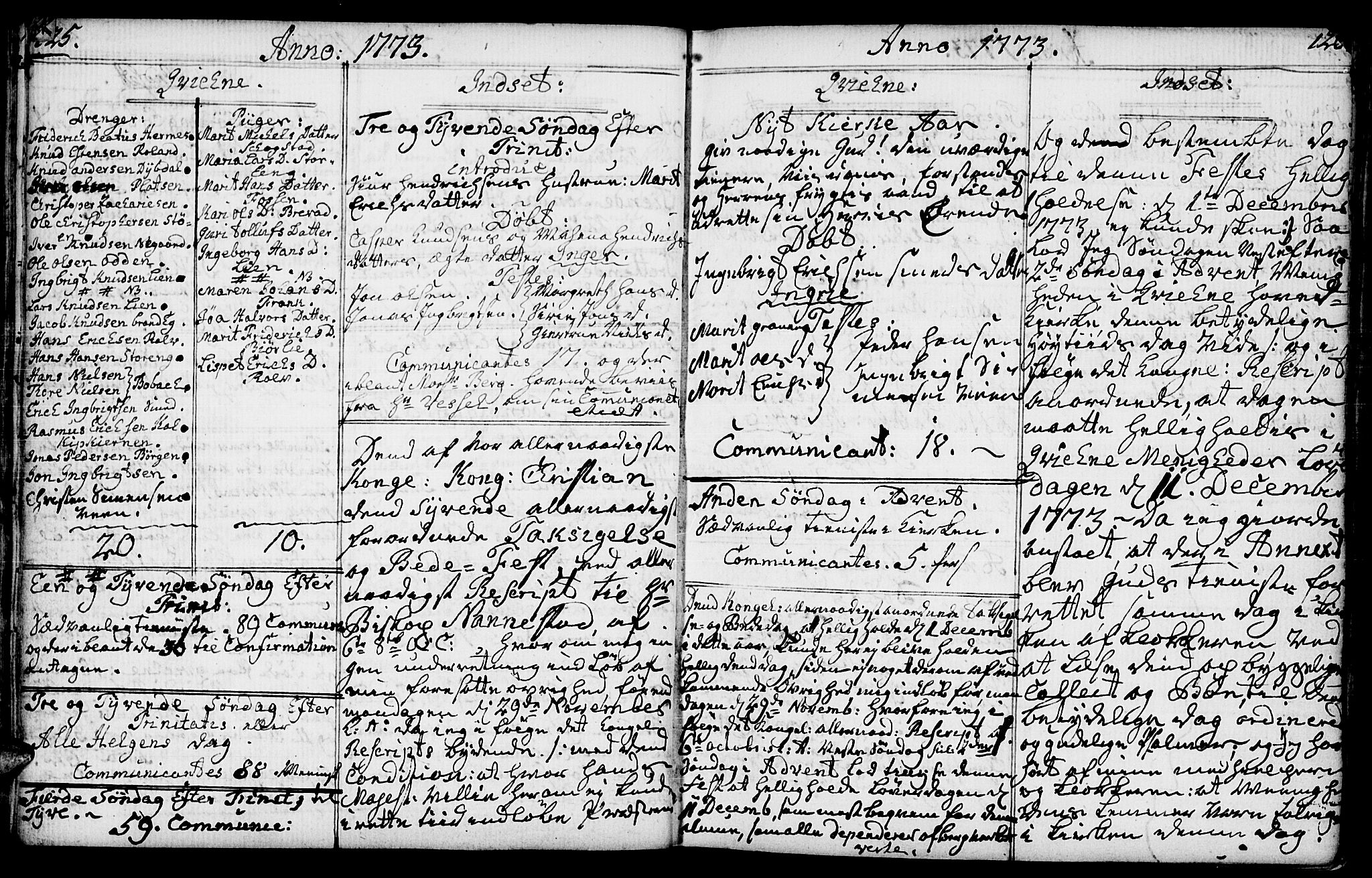 Kvikne prestekontor, AV/SAH-PREST-064/H/Ha/Haa/L0002: Parish register (official) no. 2, 1764-1784, p. 125-126