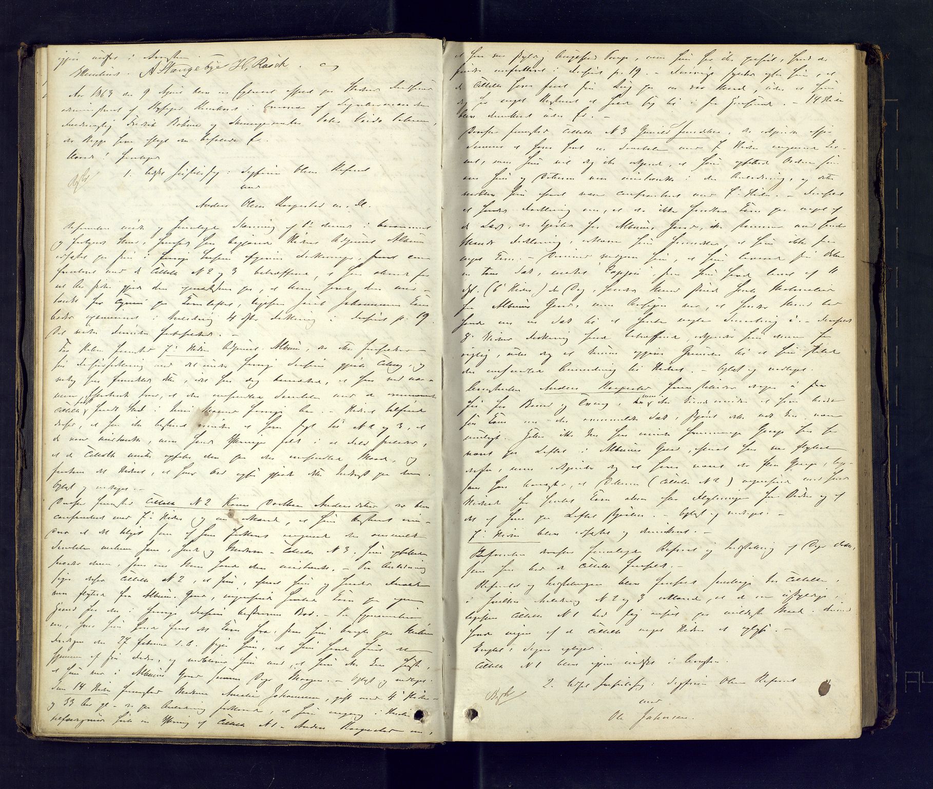 Larvik byfogd, AV/SAKO-A-218/F/Fd/L0005: Ekstrarettsprotokoll., 1863-1874, p. 10