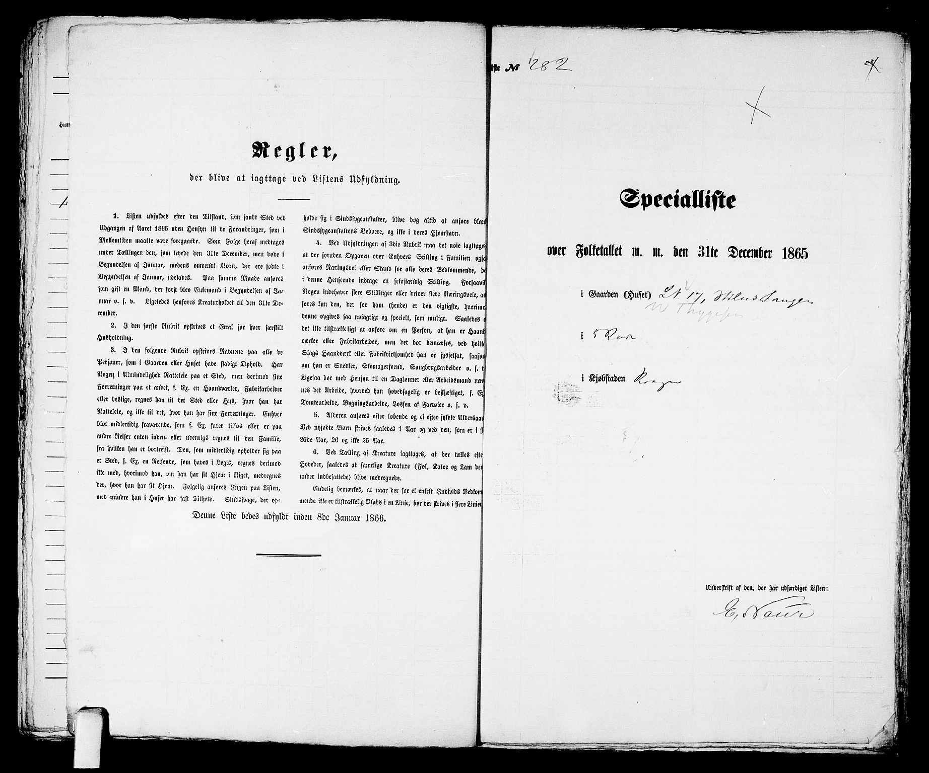 RA, 1865 census for Kragerø/Kragerø, 1865, p. 574