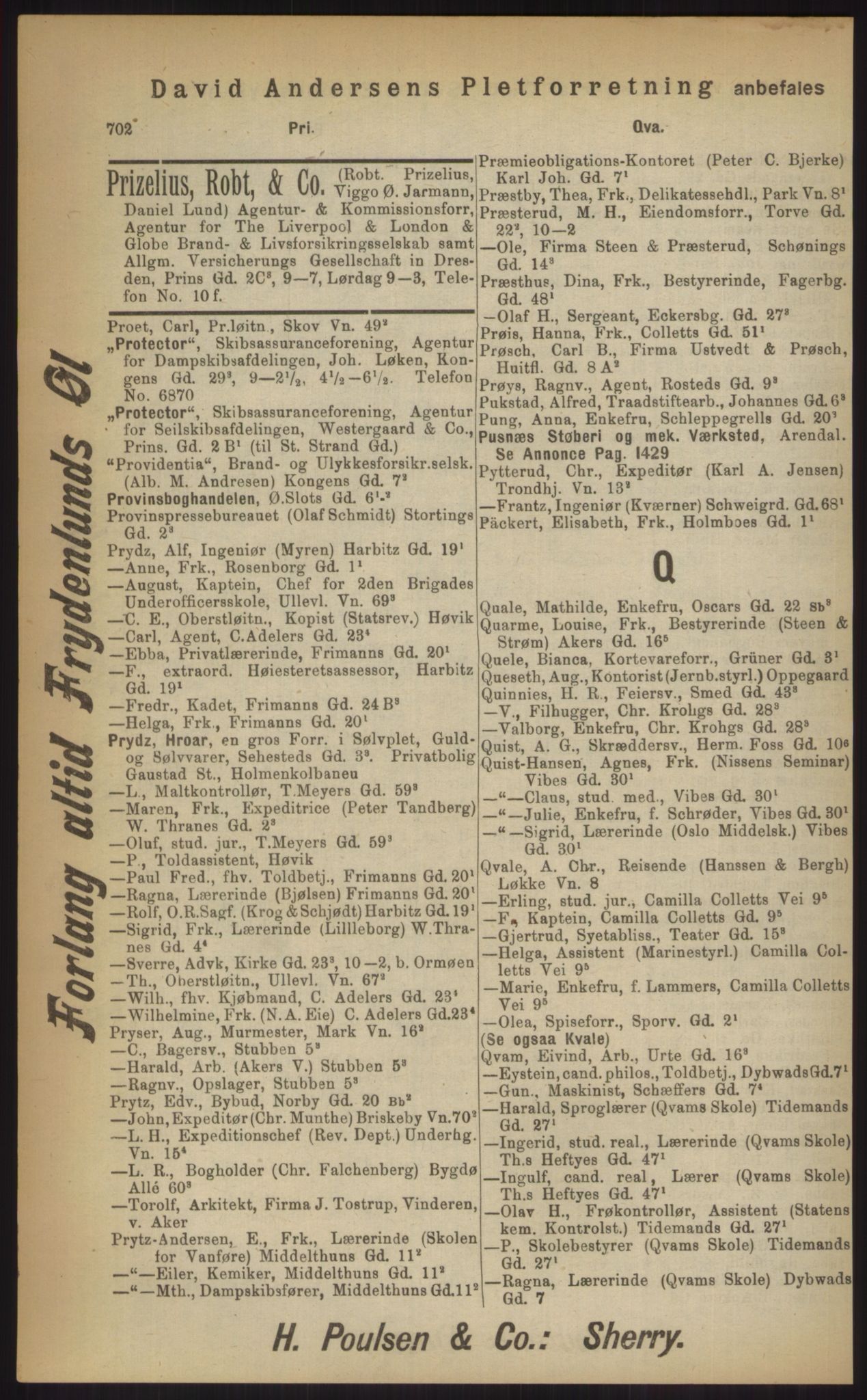 Kristiania/Oslo adressebok, PUBL/-, 1903, p. 702