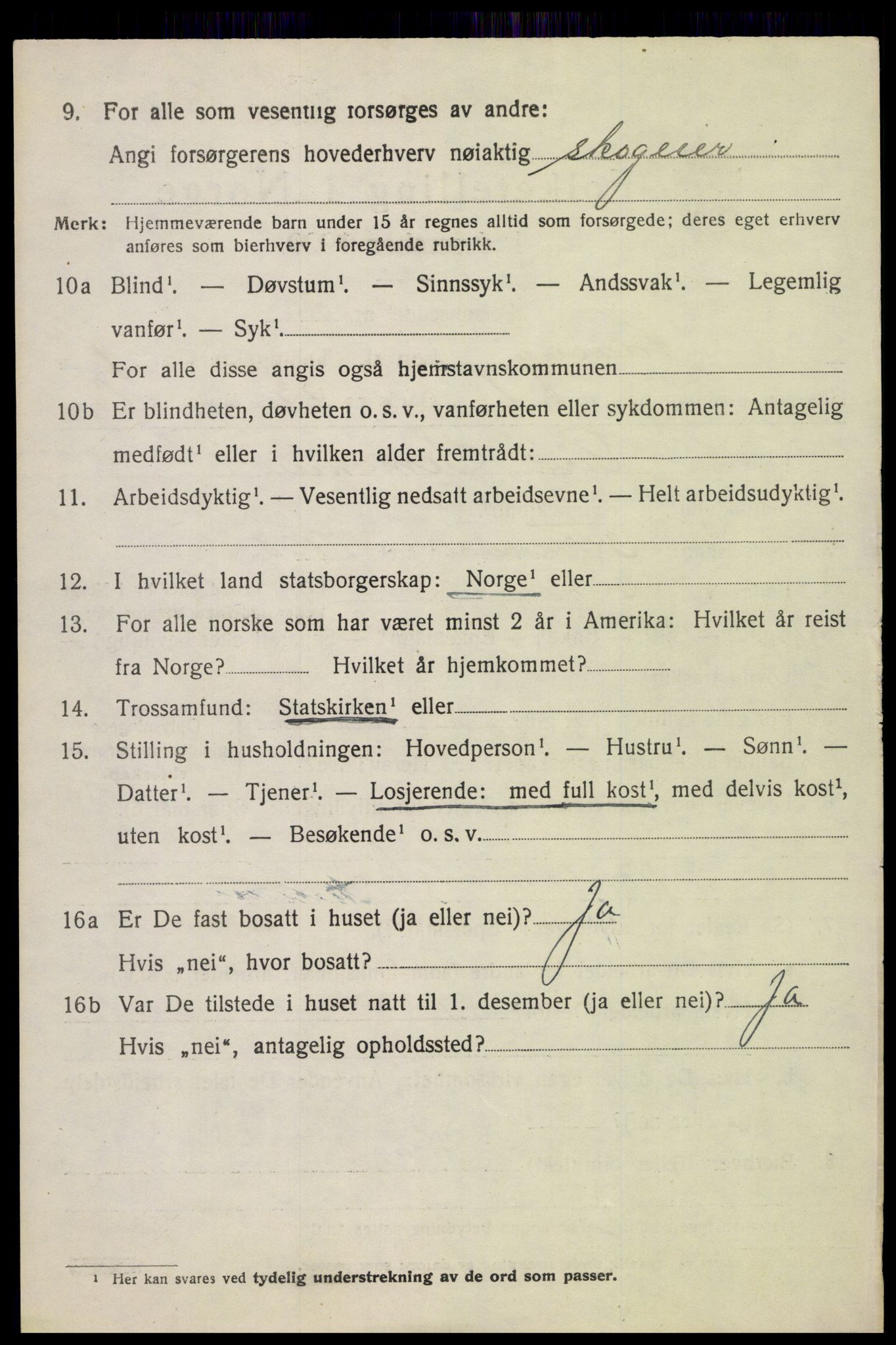 SAH, 1920 census for Fåberg, 1920, p. 8139