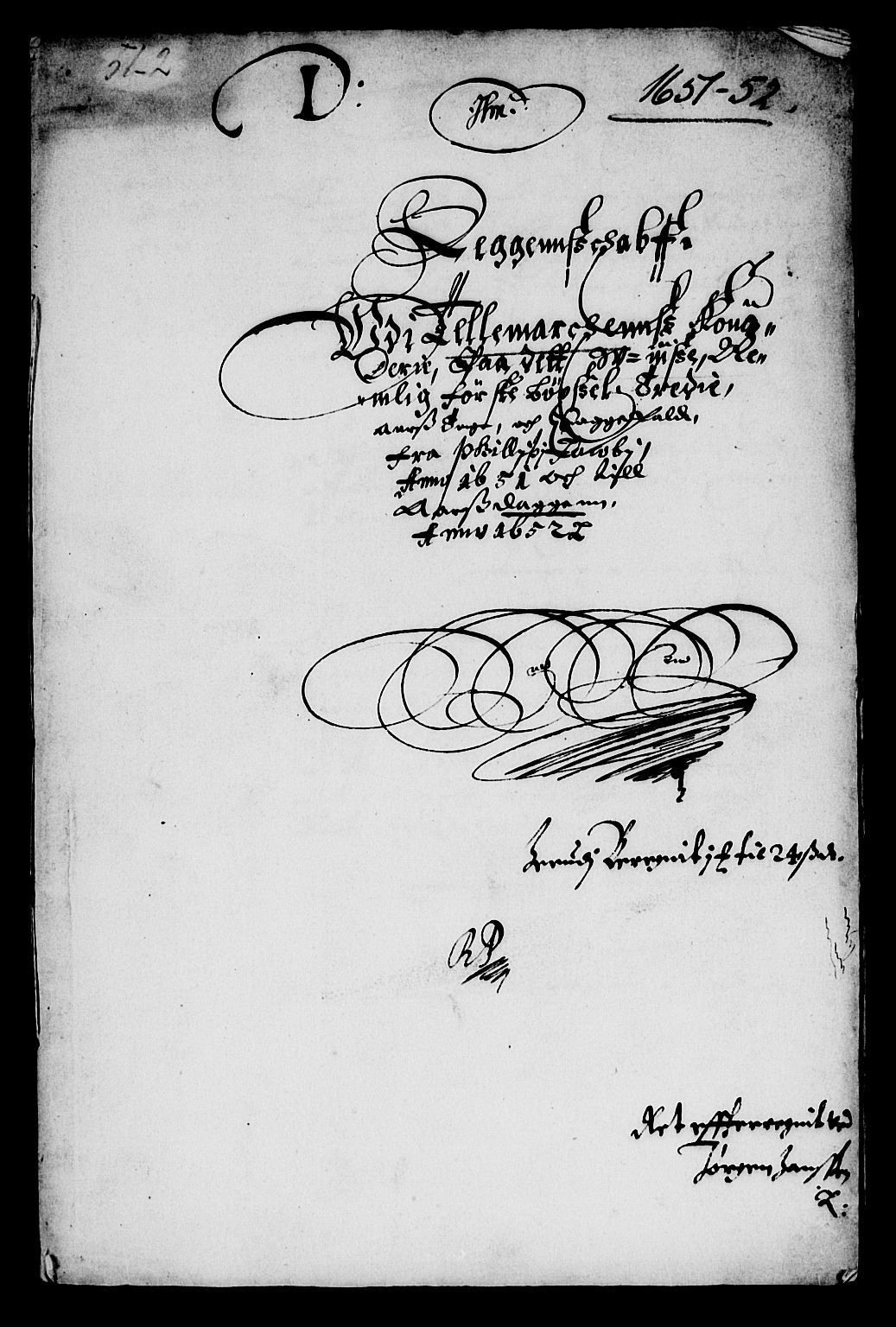 Rentekammeret inntil 1814, Reviderte regnskaper, Lensregnskaper, AV/RA-EA-5023/R/Rb/Rbp/L0037: Bratsberg len, 1650-1652