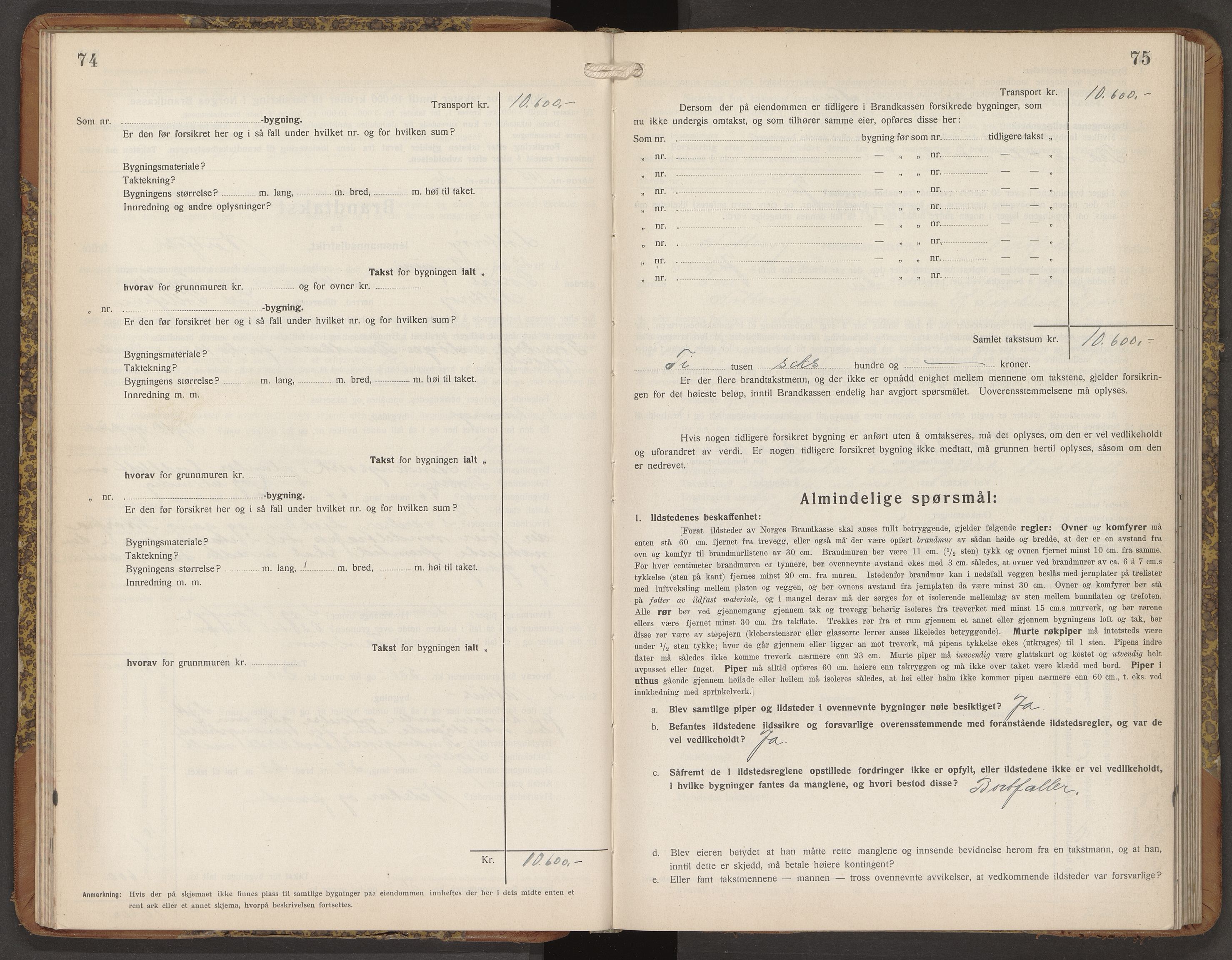 Nøtterøy lensmannskontor, AV/SAKO-A-540/Y/Yg/Ygb/L0009: Skjematakstprotokoll, 1932-1935, p. 74-75