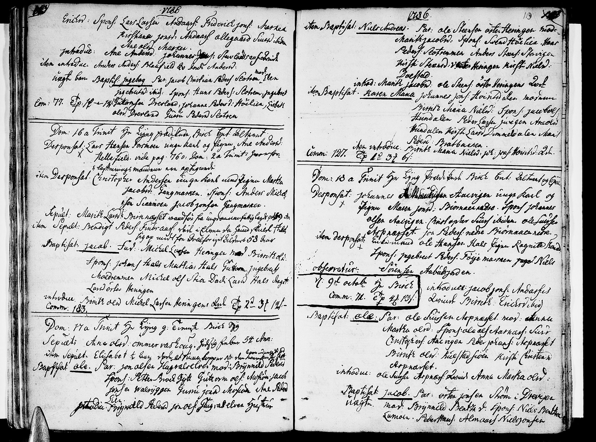 Ministerialprotokoller, klokkerbøker og fødselsregistre - Nordland, AV/SAT-A-1459/820/L0286: Parish register (official) no. 820A07, 1780-1799, p. 113-114