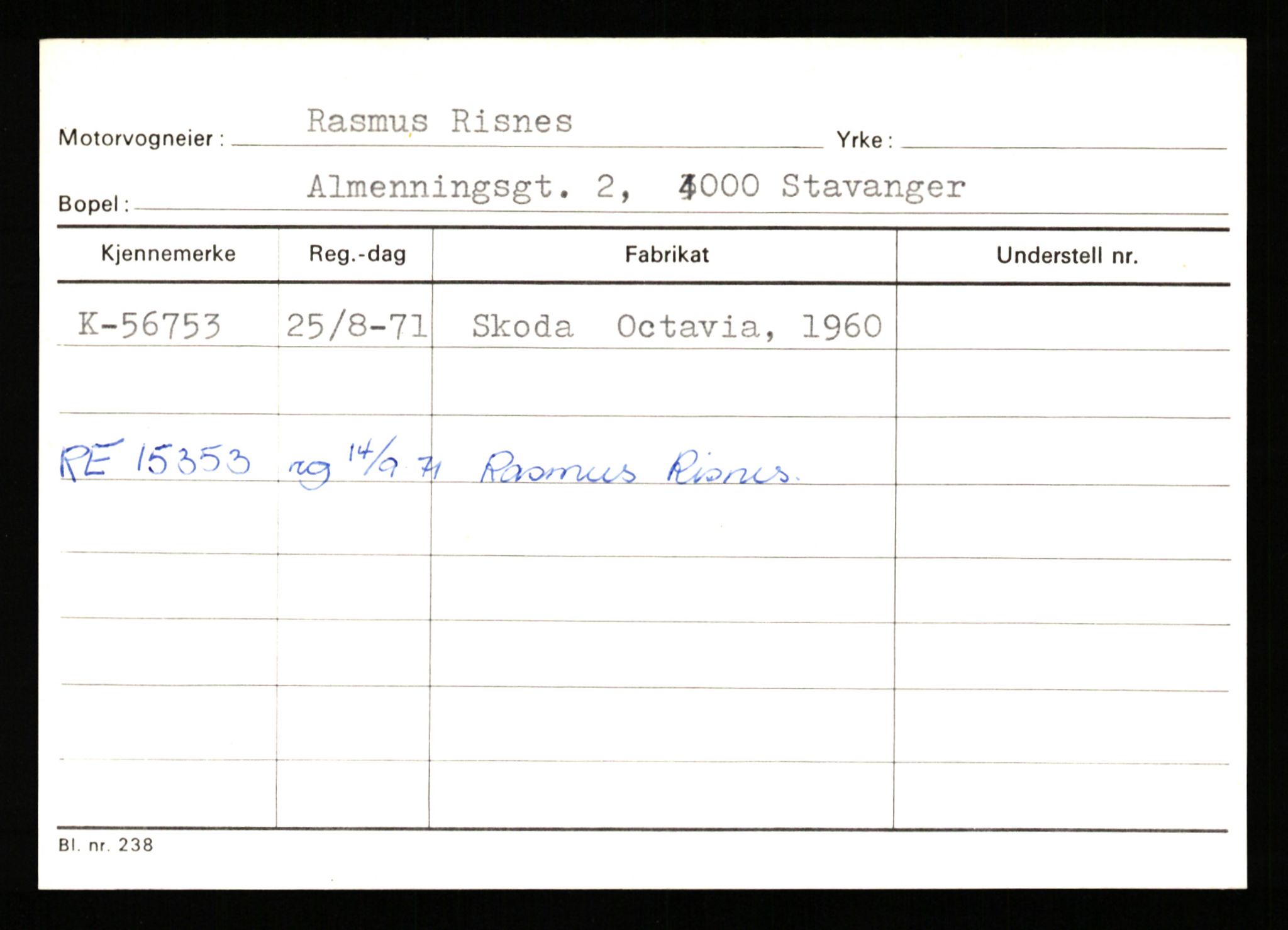 Stavanger trafikkstasjon, AV/SAST-A-101942/0/G/L0007: Registreringsnummer: 49019 - 67460, 1930-1971, p. 1823