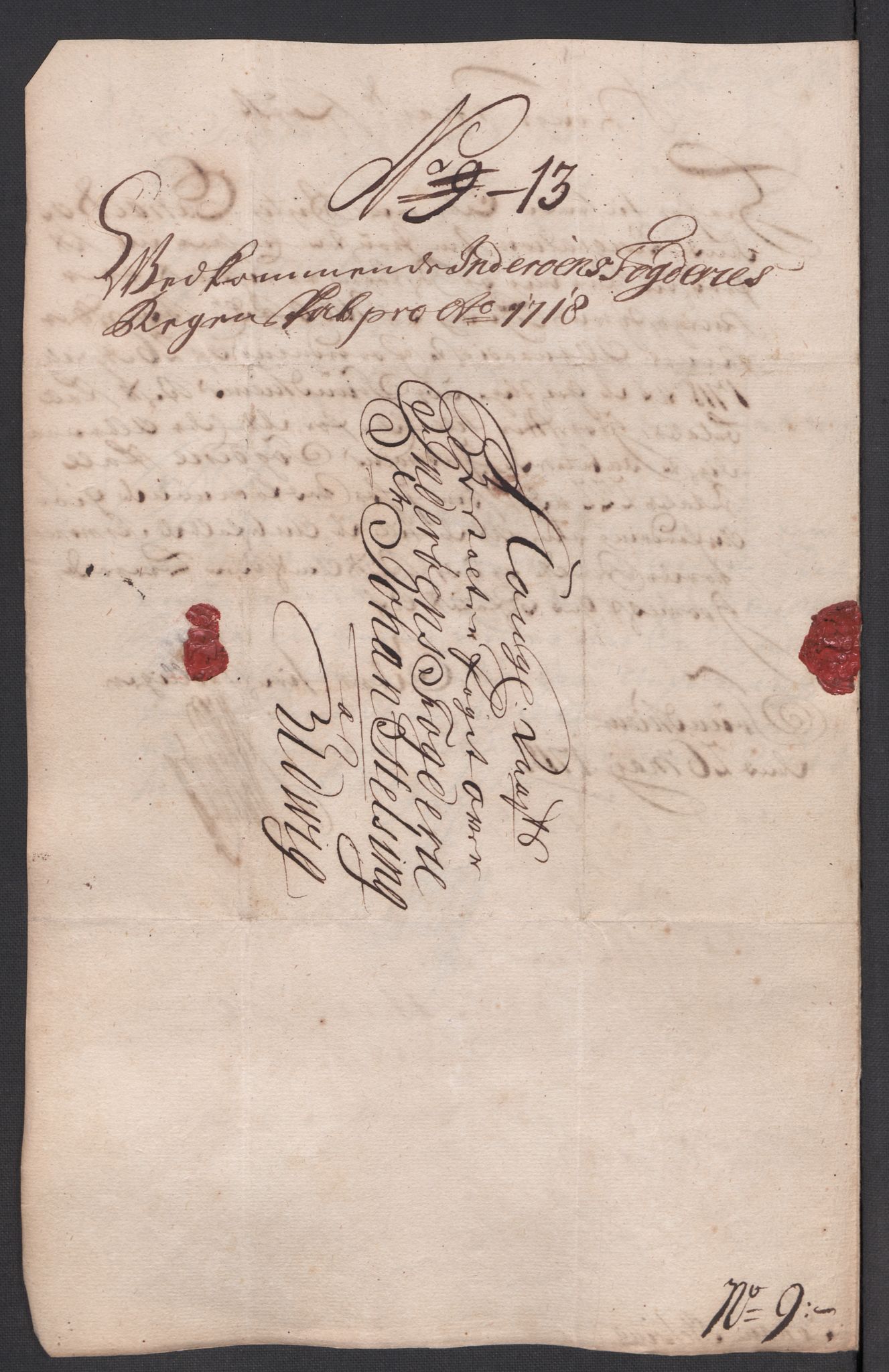 Rentekammeret inntil 1814, Reviderte regnskaper, Fogderegnskap, AV/RA-EA-4092/R63/L4326: Fogderegnskap Inderøy, 1718, p. 169