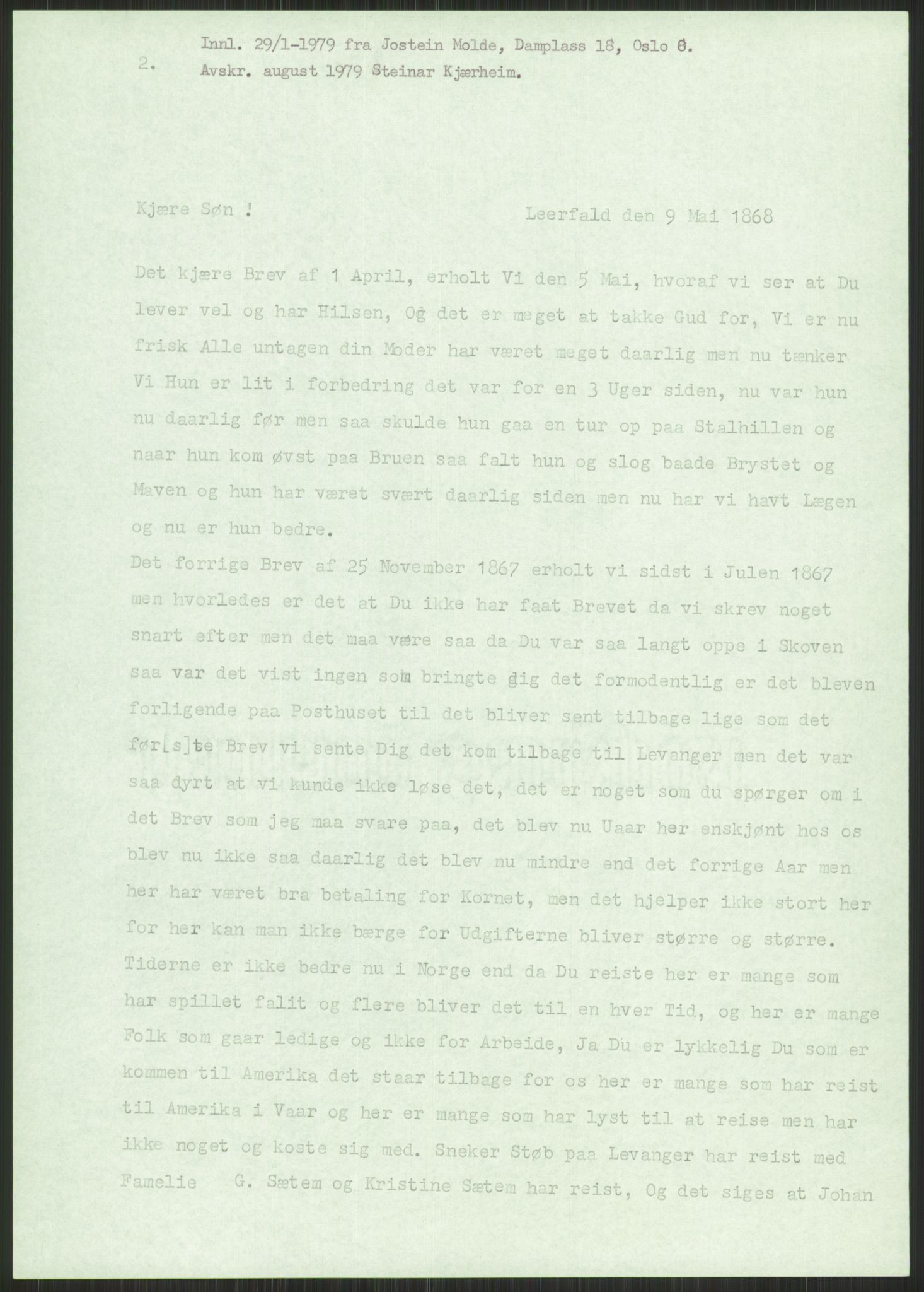 Samlinger til kildeutgivelse, Amerikabrevene, AV/RA-EA-4057/F/L0034: Innlån fra Nord-Trøndelag, 1838-1914, p. 59