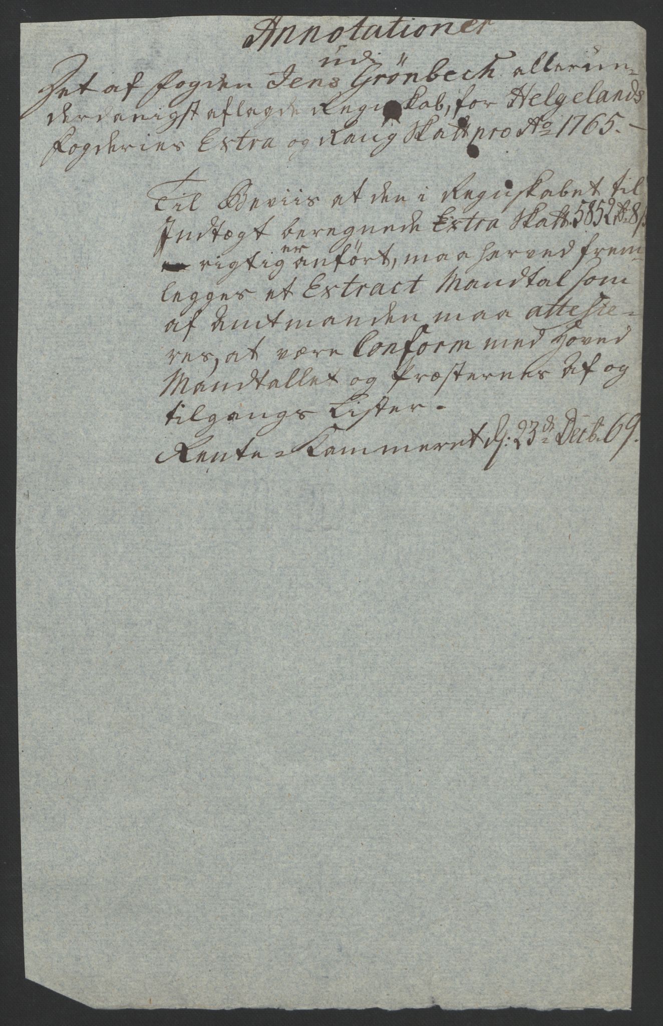 Rentekammeret inntil 1814, Reviderte regnskaper, Fogderegnskap, RA/EA-4092/R65/L4573: Ekstraskatten Helgeland, 1762-1772, p. 115
