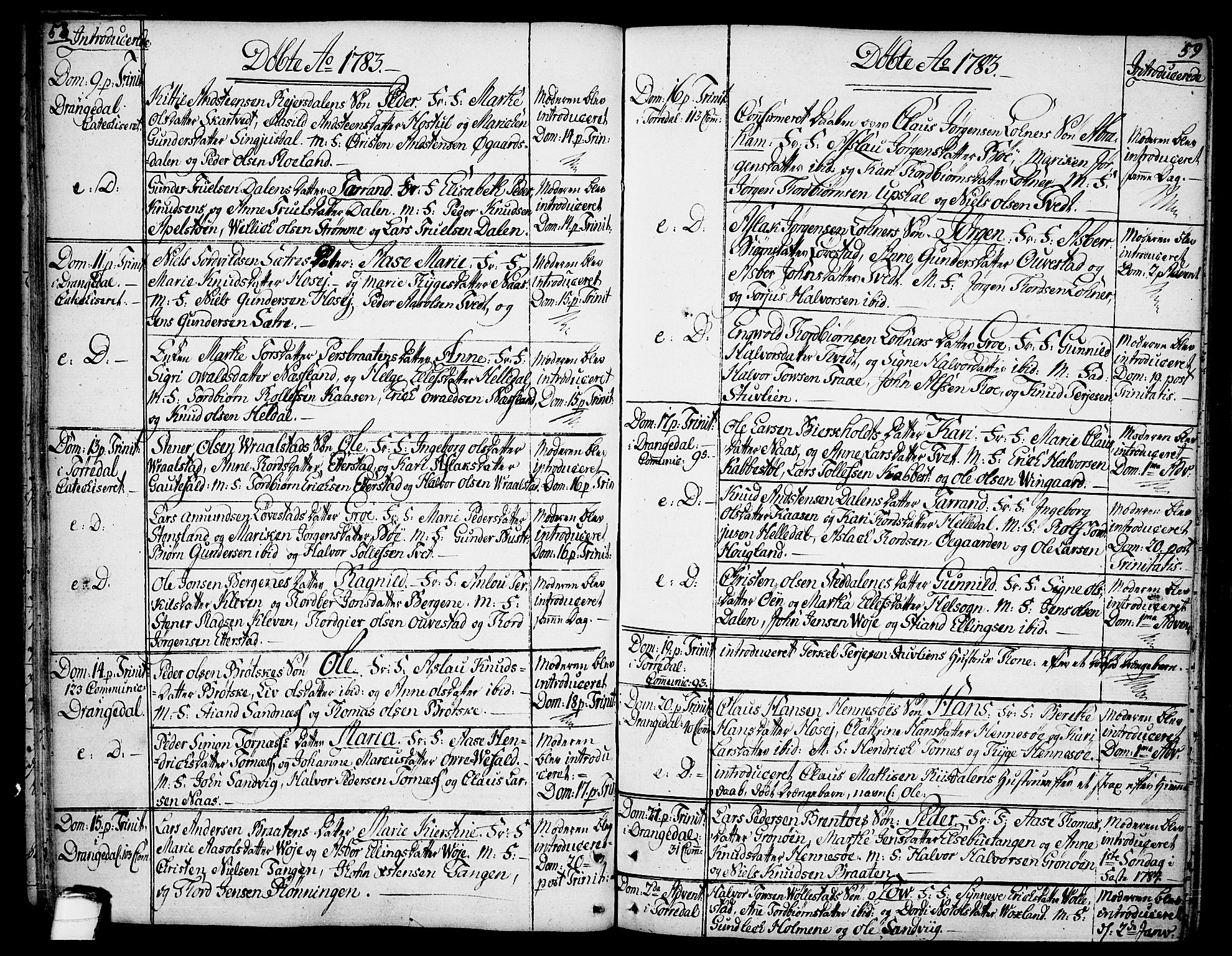 Drangedal kirkebøker, SAKO/A-258/F/Fa/L0003: Parish register (official) no. 3, 1768-1814, p. 58-59