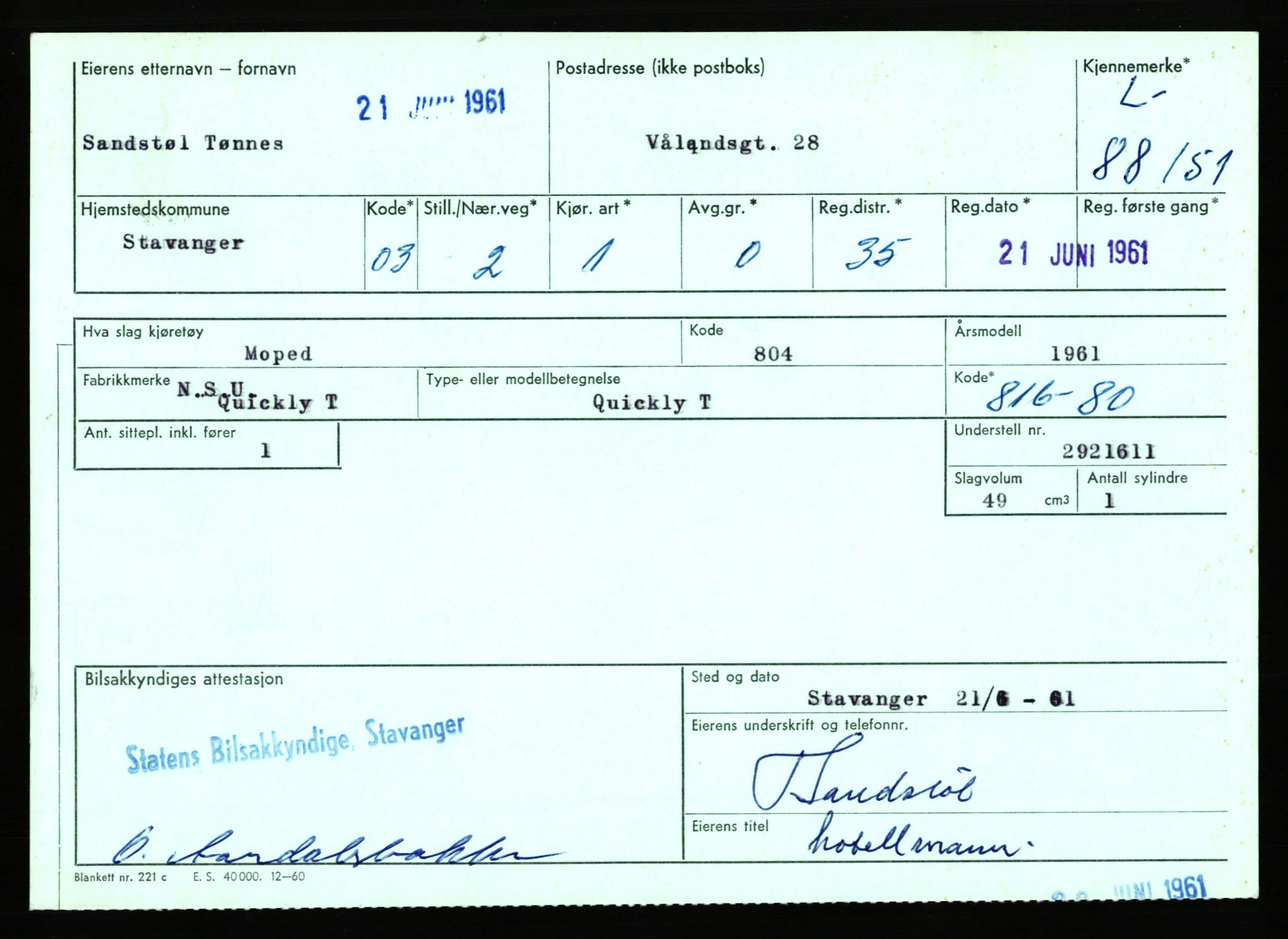 Stavanger trafikkstasjon, AV/SAST-A-101942/0/F/L0074: L-86500 - L-88799, 1930-1971, p. 1644