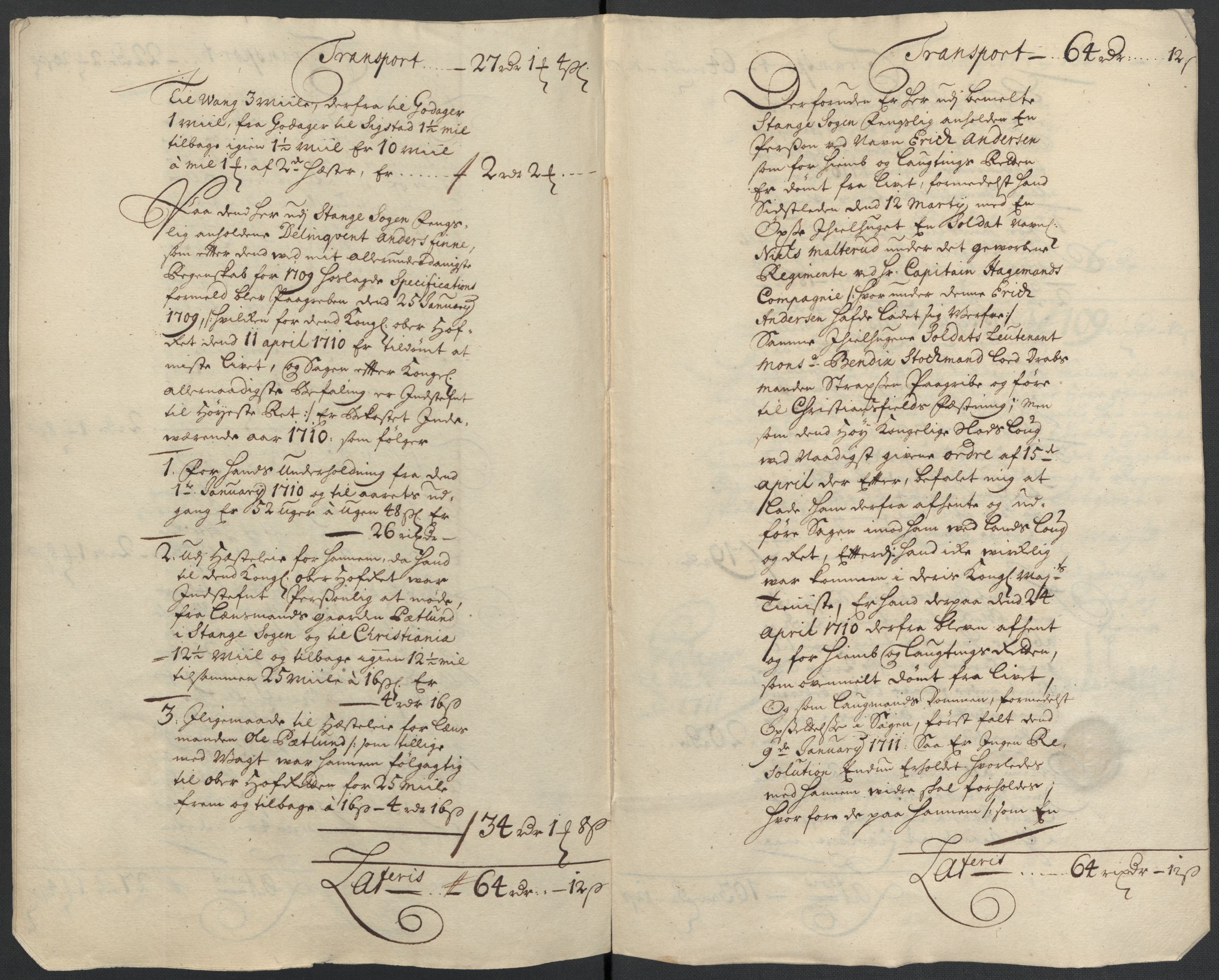 Rentekammeret inntil 1814, Reviderte regnskaper, Fogderegnskap, RA/EA-4092/R16/L1046: Fogderegnskap Hedmark, 1710, p. 317