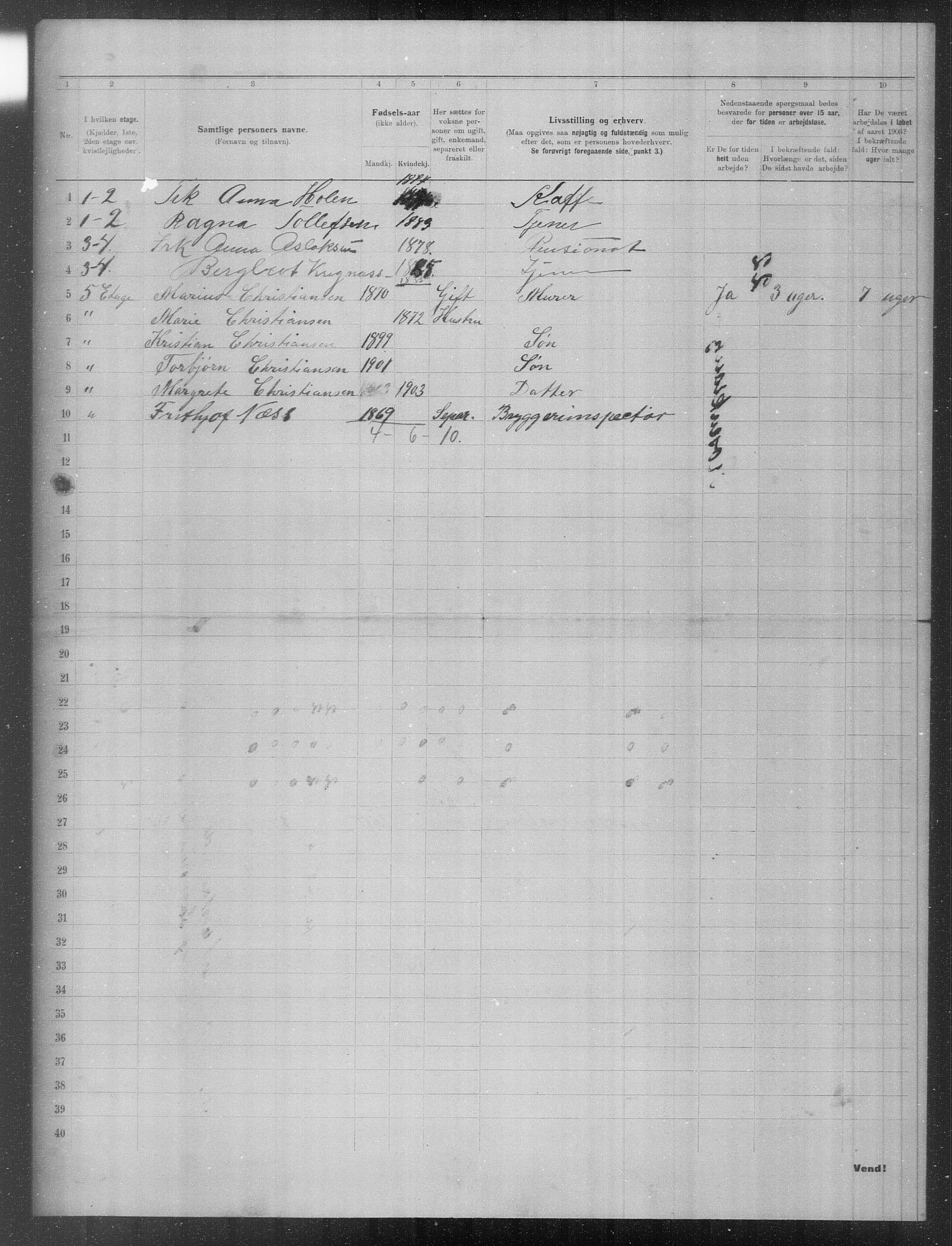 OBA, Municipal Census 1903 for Kristiania, 1903, p. 16550