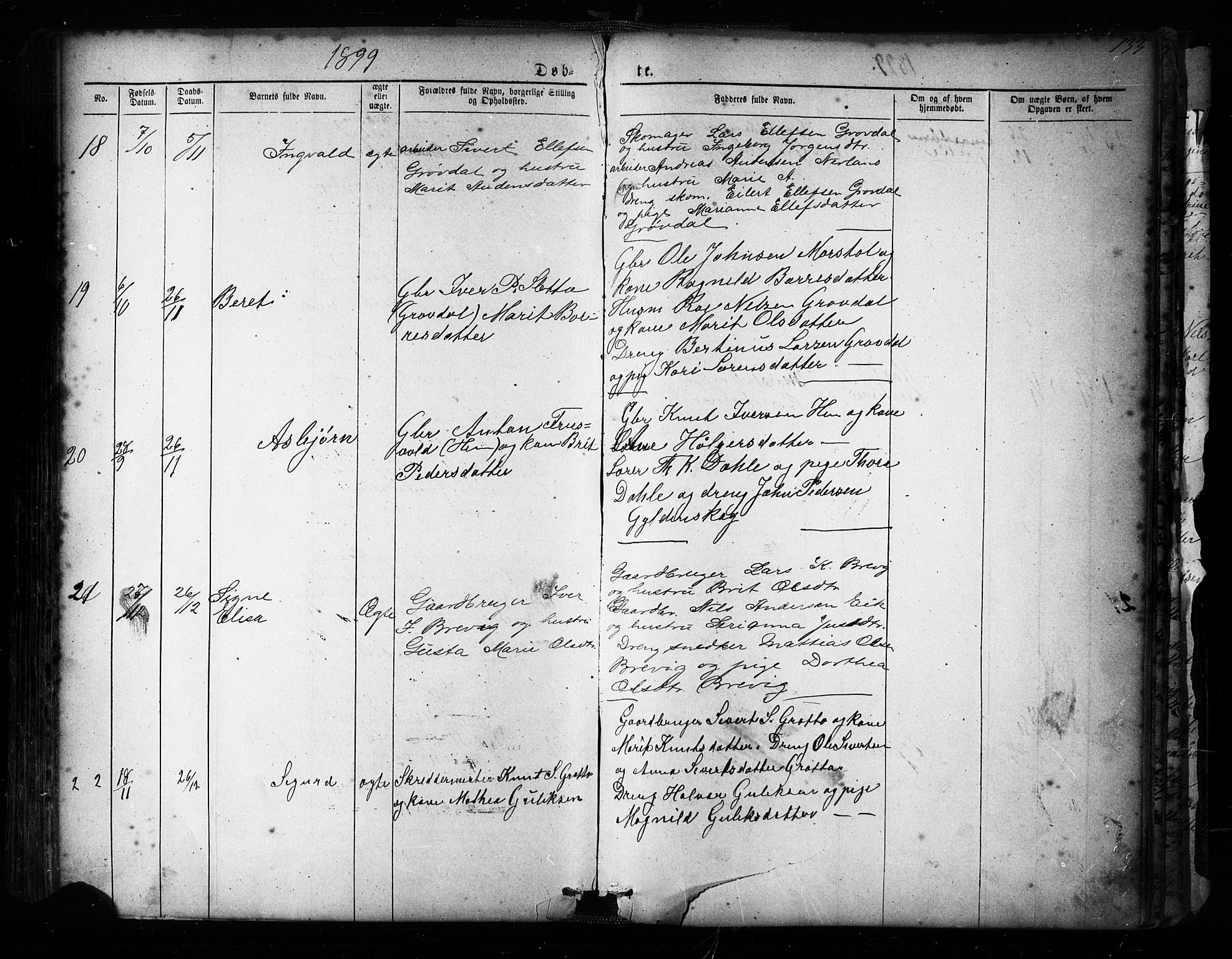 Ministerialprotokoller, klokkerbøker og fødselsregistre - Møre og Romsdal, AV/SAT-A-1454/545/L0588: Parish register (copy) no. 545C02, 1867-1902, p. 133