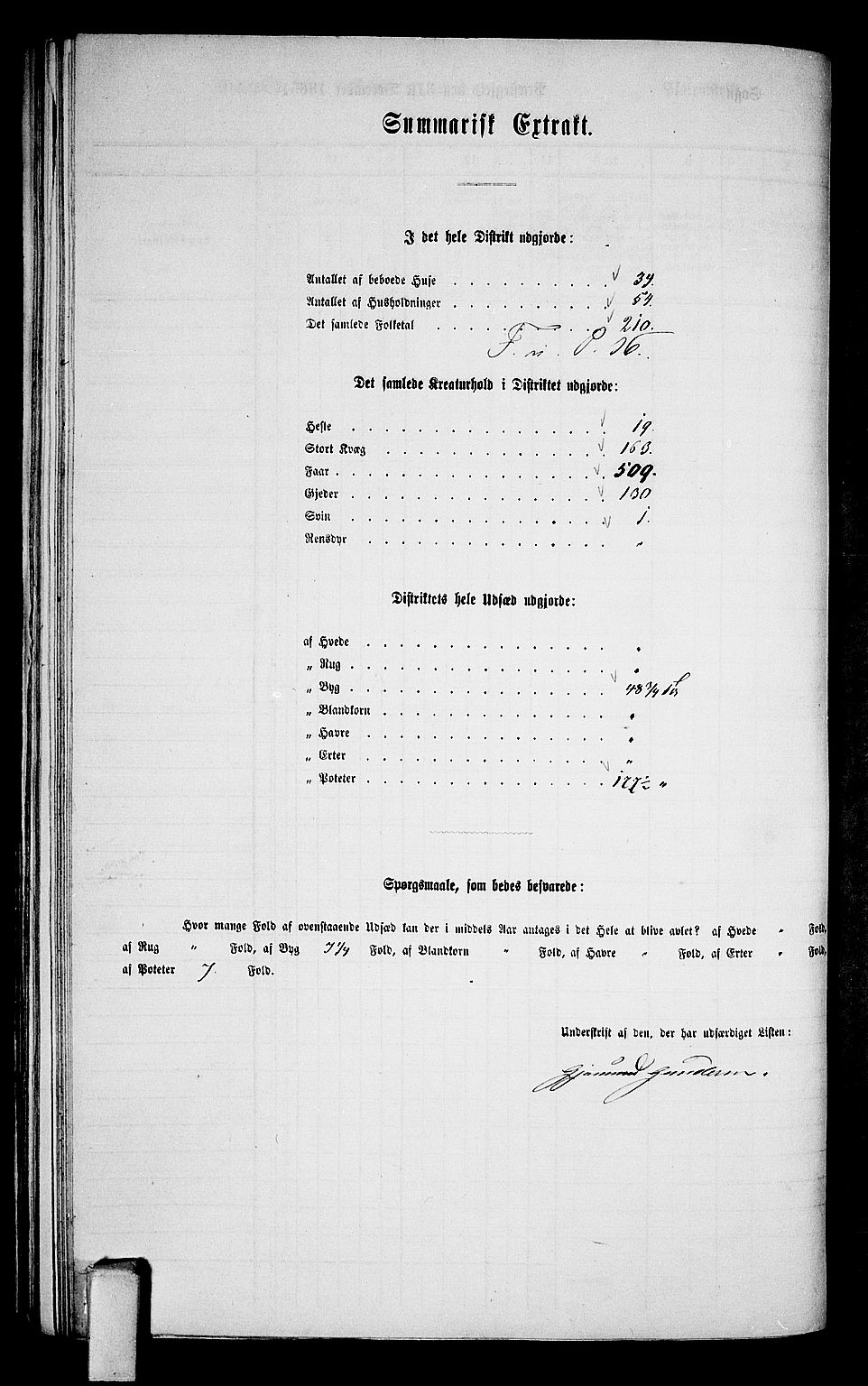 RA, 1865 census for Moland, 1865, p. 25