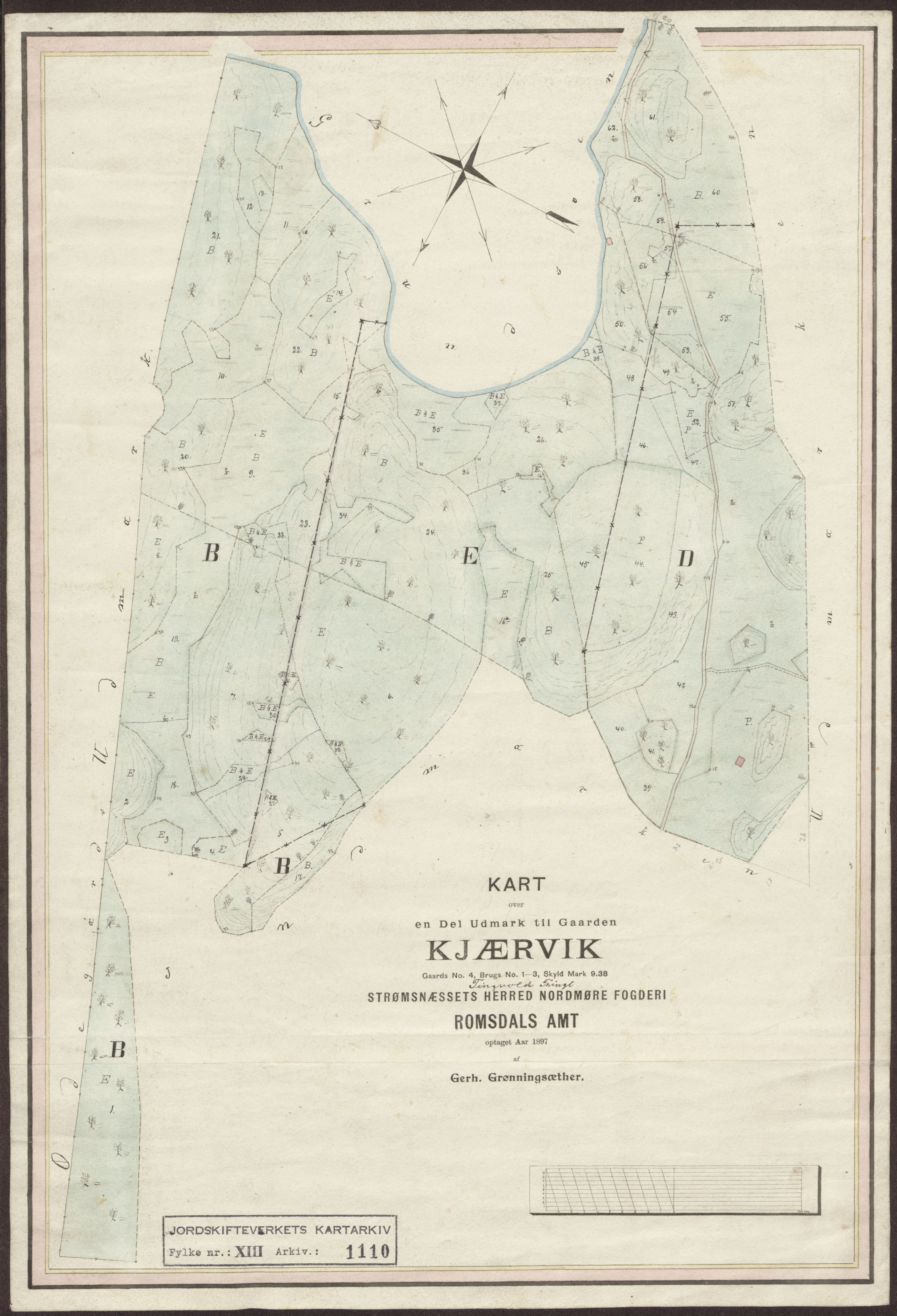 Jordskifteverkets kartarkiv, RA/S-3929/T, 1859-1988, p. 1338