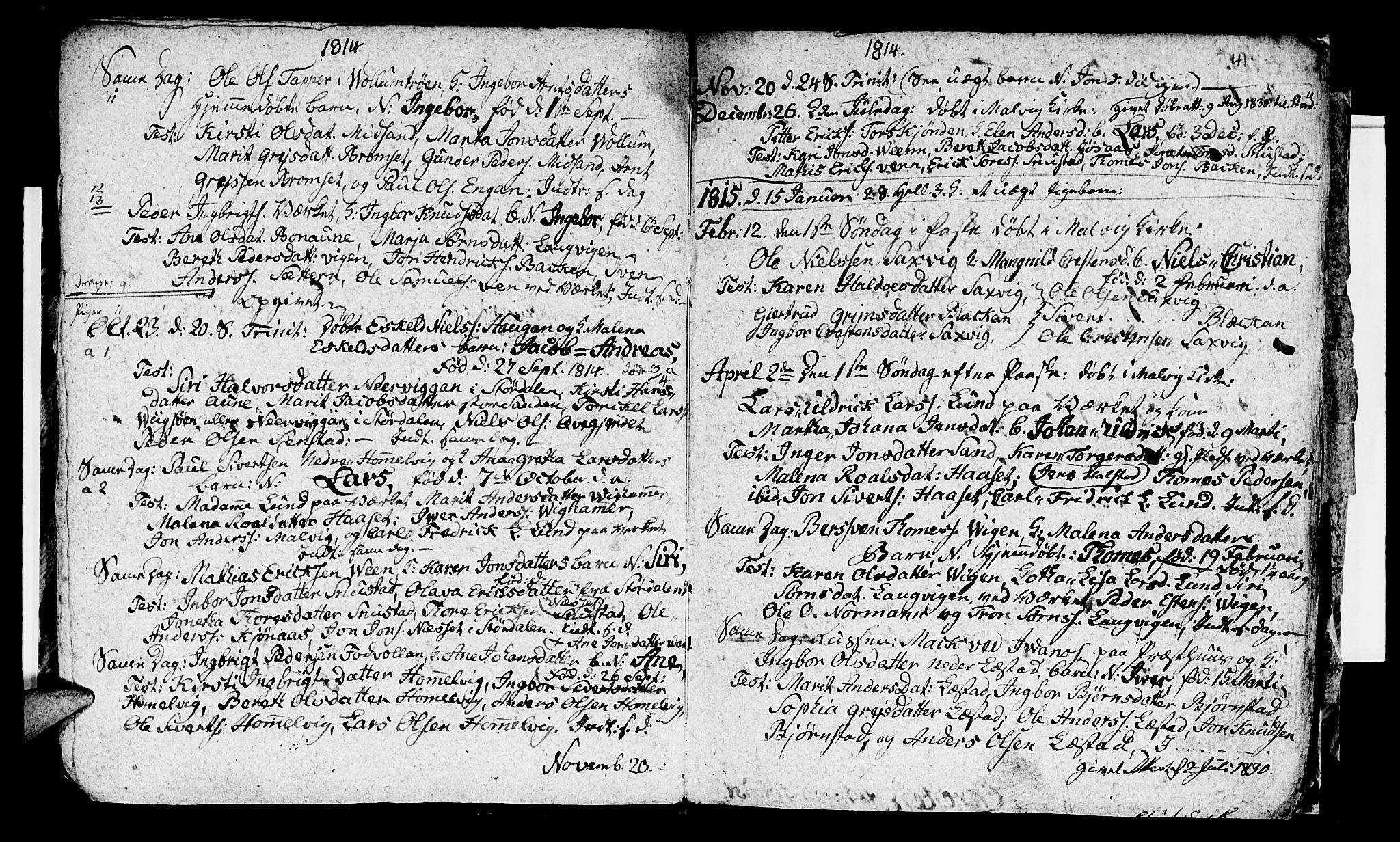 Ministerialprotokoller, klokkerbøker og fødselsregistre - Sør-Trøndelag, SAT/A-1456/616/L0419: Parish register (copy) no. 616C02, 1797-1816, p. 41