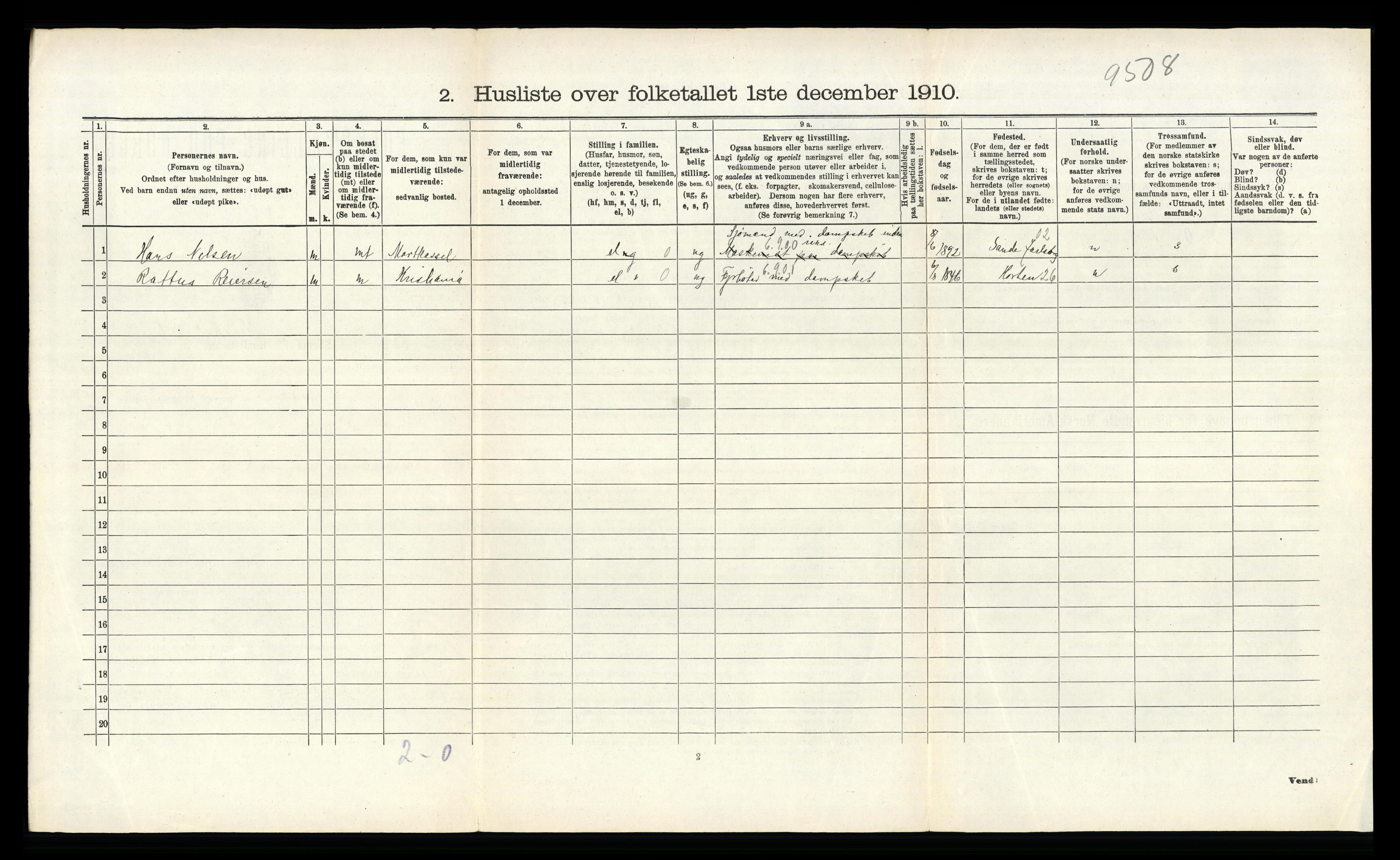 RA, 1910 census for Røyken, 1910, p. 950