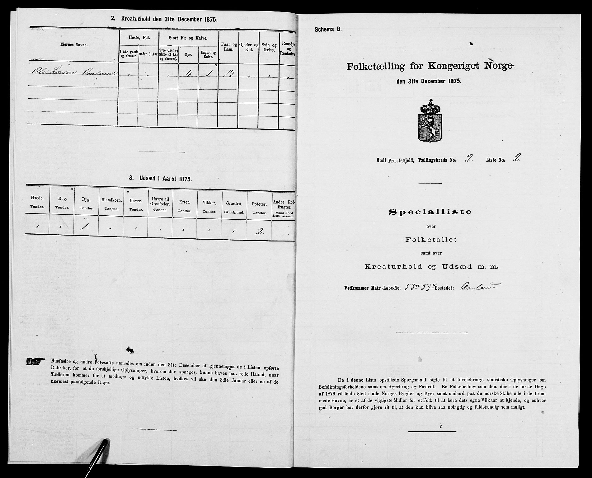 SAK, 1875 census for 0929P Åmli, 1875, p. 118