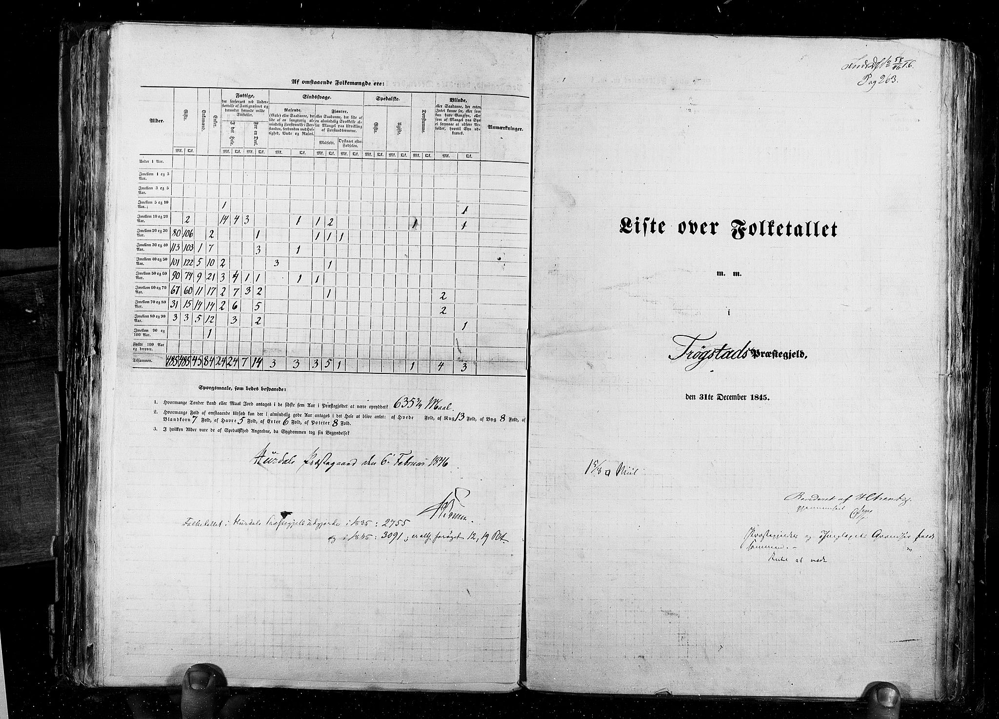 RA, Census 1845, vol. 2: Smålenenes amt og Akershus amt, 1845, p. 263