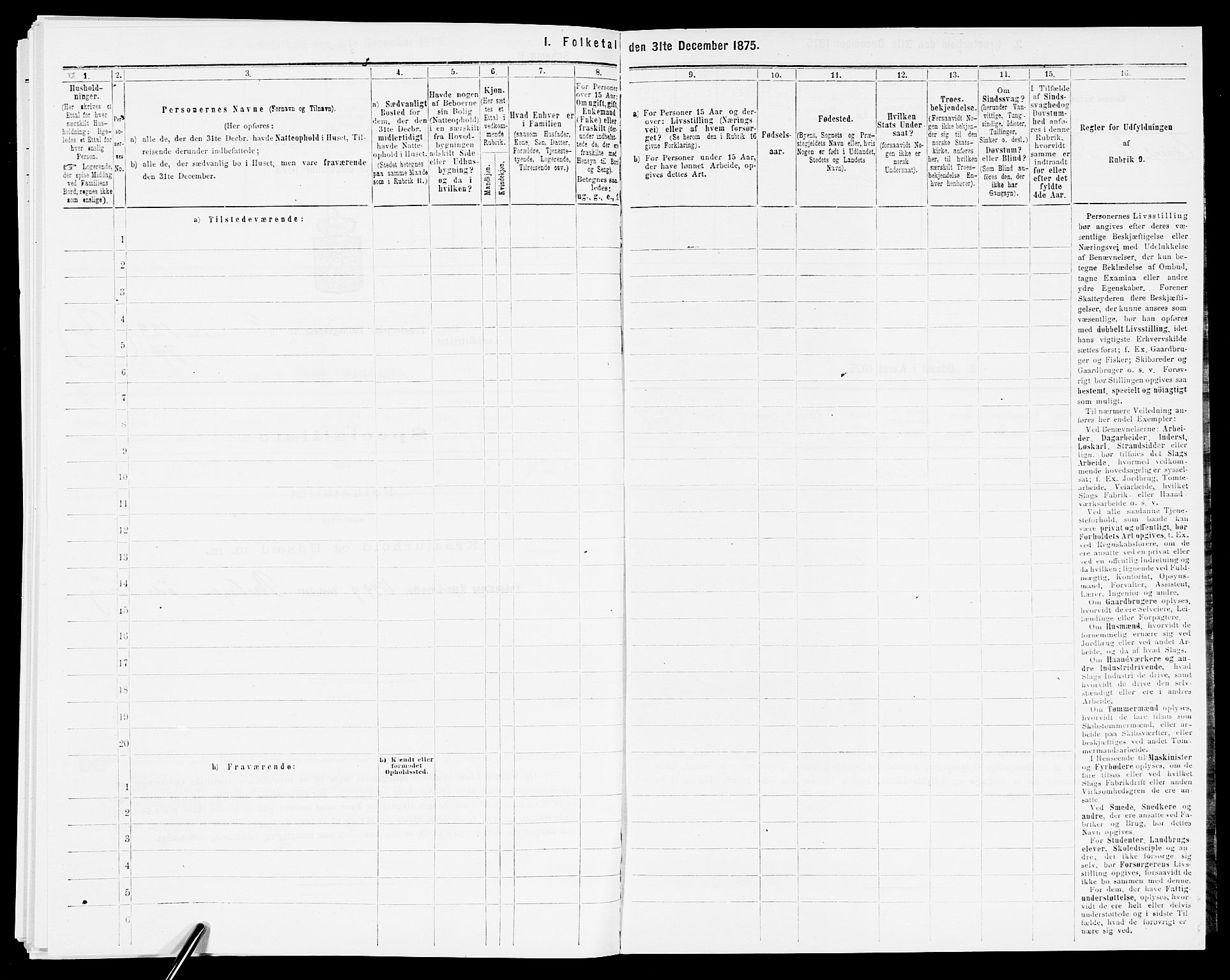 SAK, 1875 census for 0913L Risør/Søndeled, 1875, p. 605