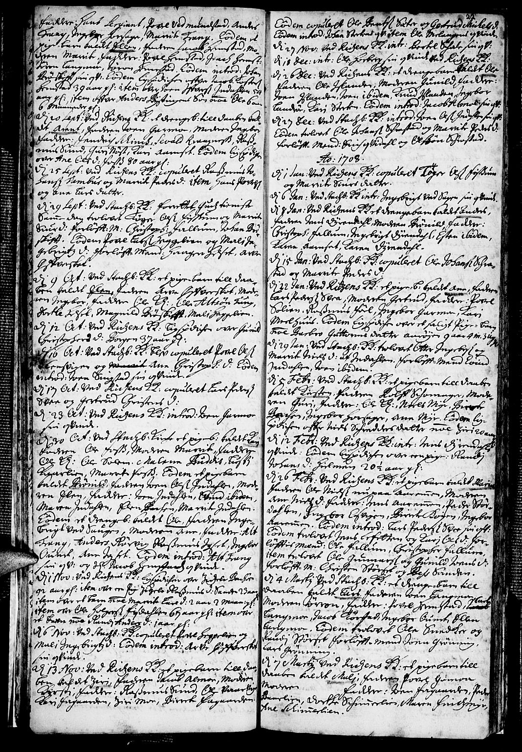 Ministerialprotokoller, klokkerbøker og fødselsregistre - Sør-Trøndelag, SAT/A-1456/646/L0603: Parish register (official) no. 646A01, 1700-1734, p. 22