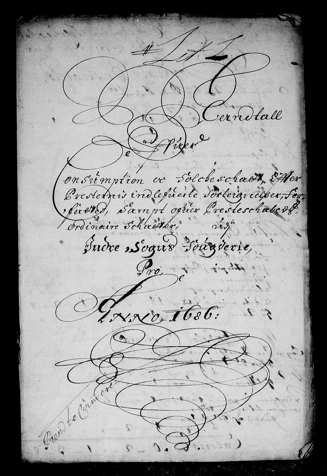 Rentekammeret inntil 1814, Reviderte regnskaper, Stiftamtstueregnskaper, Bergen stiftamt, RA/EA-6043/R/Rc/L0082: Bergen stiftamt, 1686