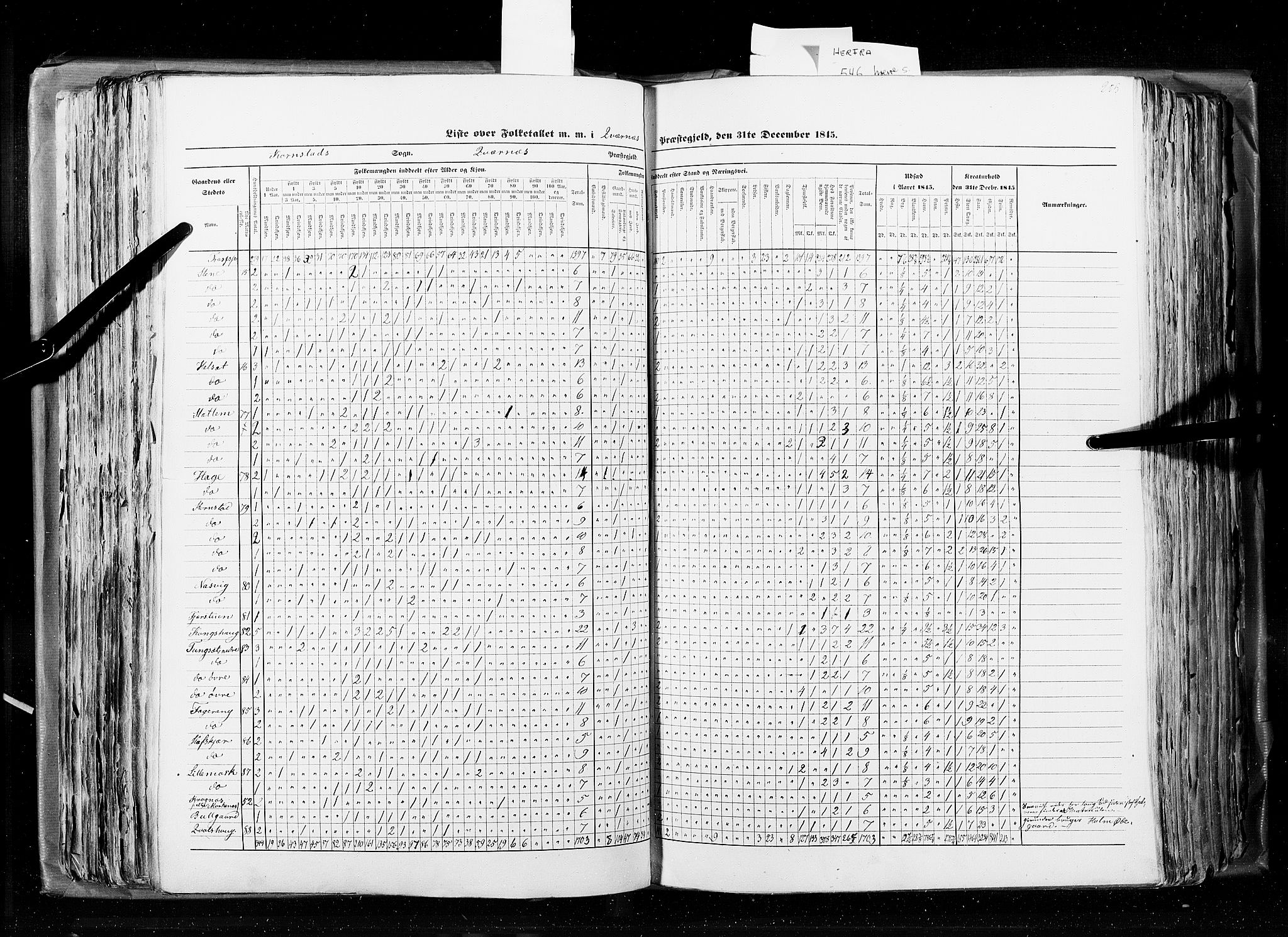 RA, Census 1845, vol. 8: Romsdal amt og Søndre Trondhjems amt, 1845, p. 205