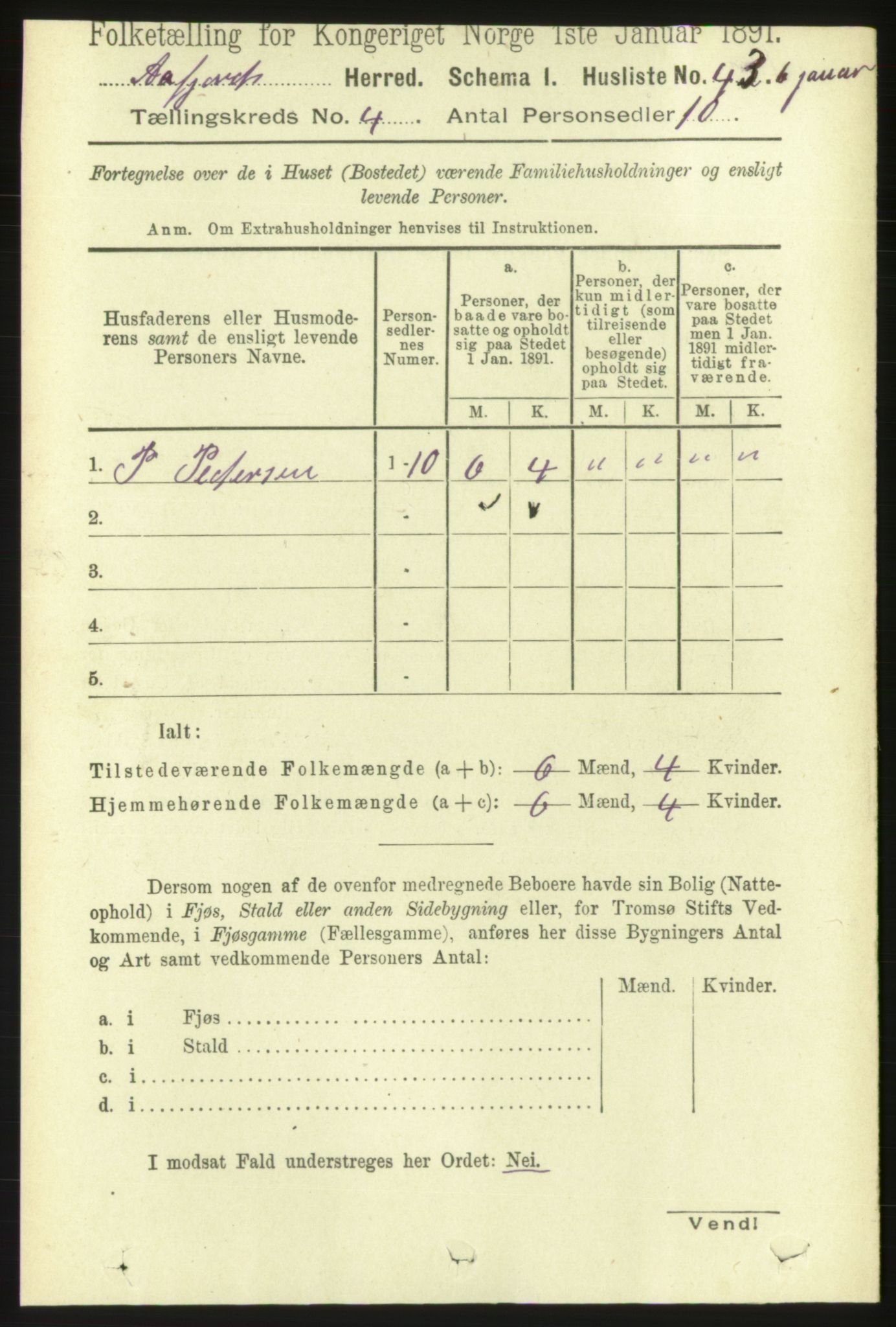 RA, 1891 census for 1630 Åfjord, 1891, p. 784