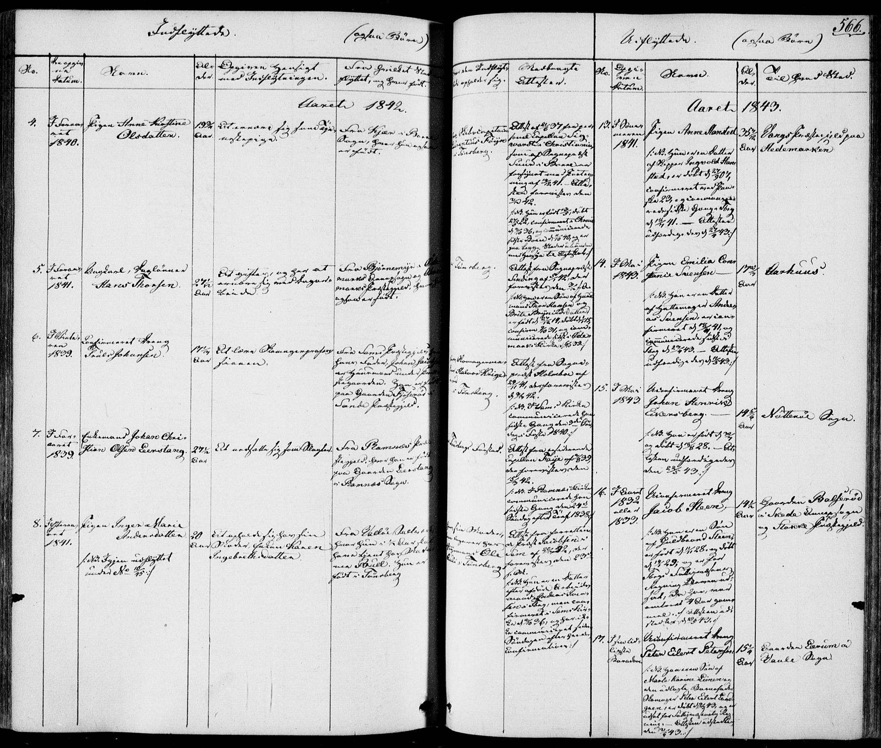 Tønsberg kirkebøker, AV/SAKO-A-330/F/Fa/L0006: Parish register (official) no. I 6, 1836-1844, p. 566